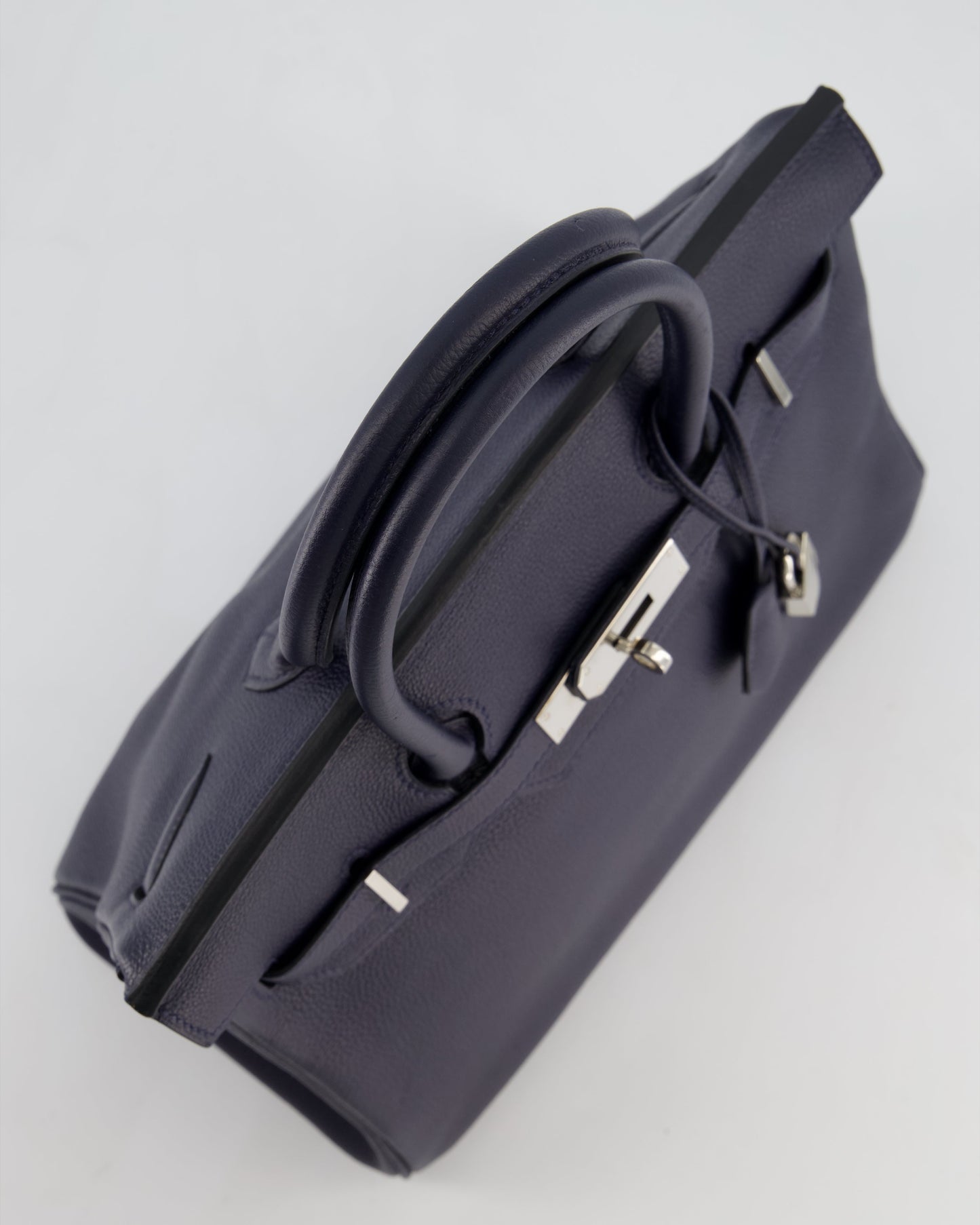 Hermès Birkin 30 Retourne Bag in Bleu Nuit Togo Leather with Palladium Hardware
