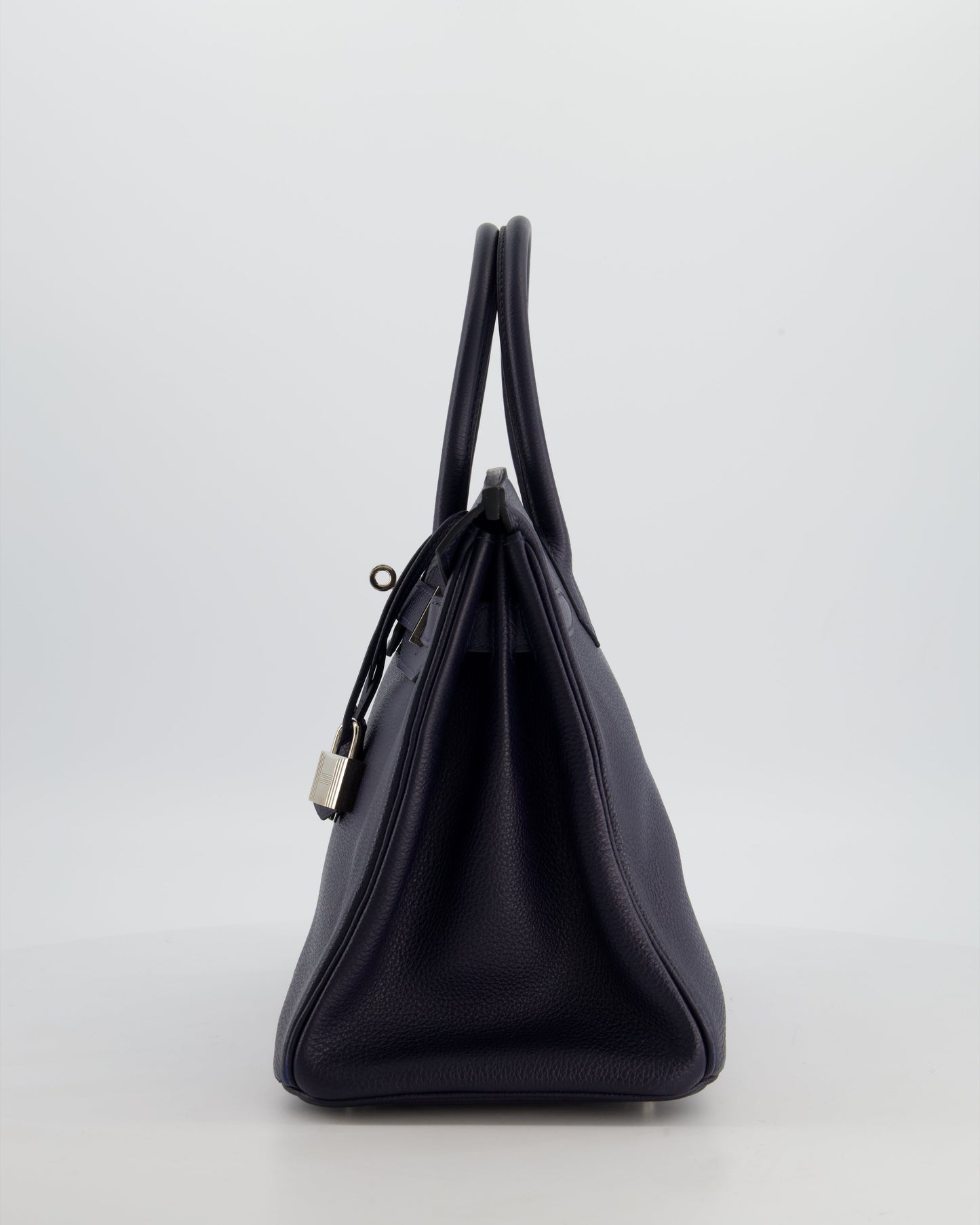 Hermès Birkin 30 Retourne Bag in Bleu Nuit Togo Leather with Palladium Hardware