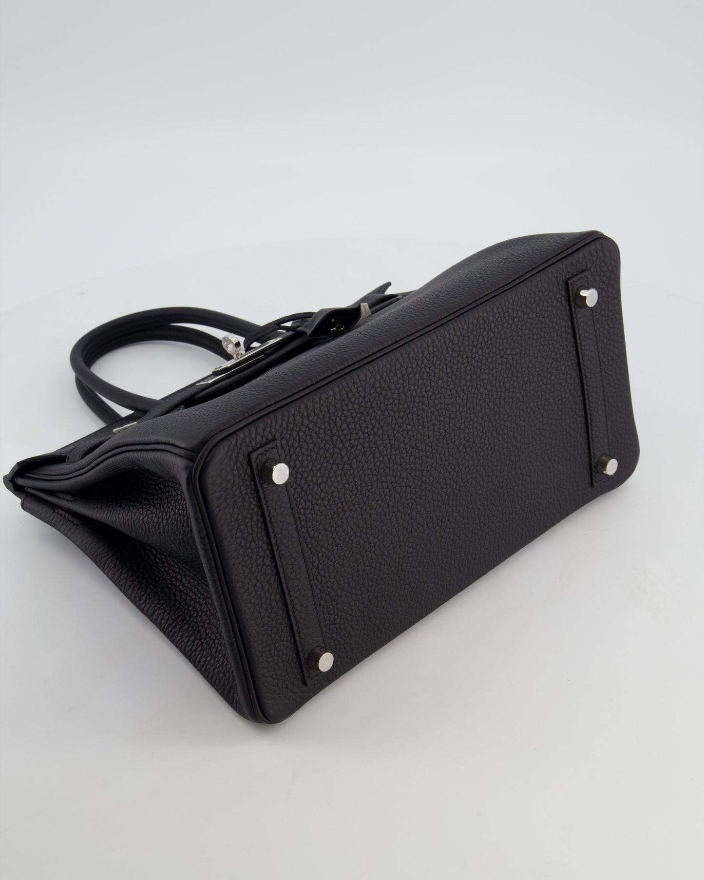 Hermès Birkin 30 Retourne Bag in Noir Togo Leather with Palladium Hardware