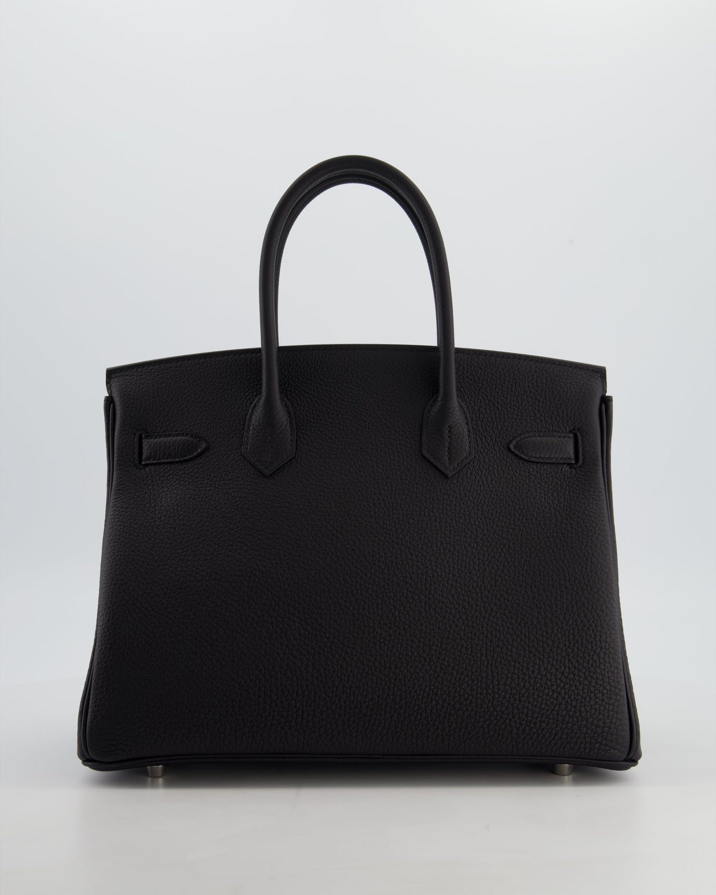 Hermès Birkin 30 Retourne Bag in Noir Togo Leather with Palladium Hardware