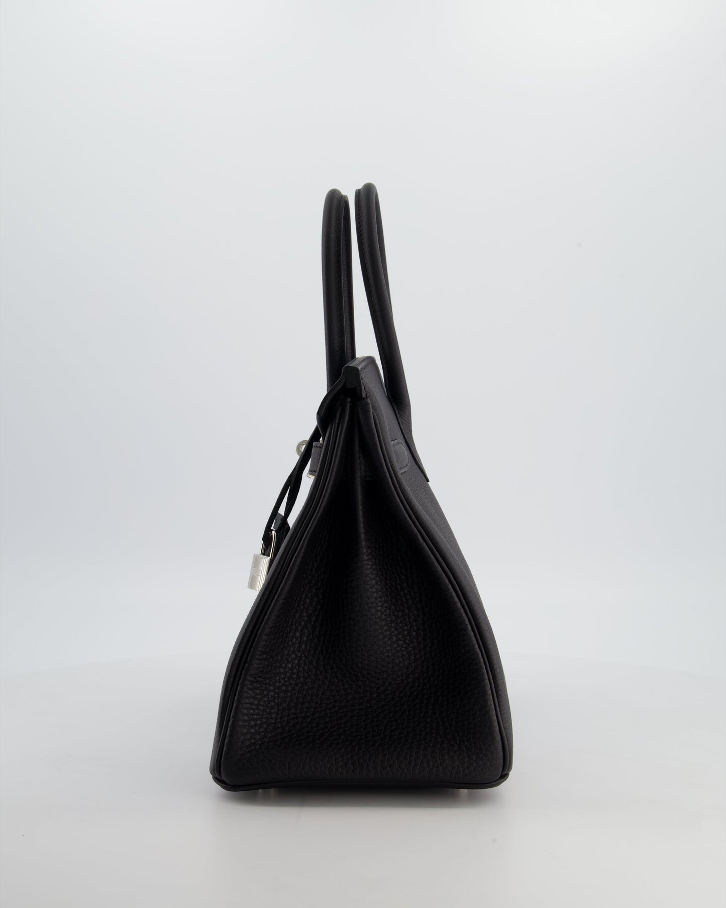 Hermès Birkin 30 Retourne Bag in Noir Togo Leather with Palladium Hardware