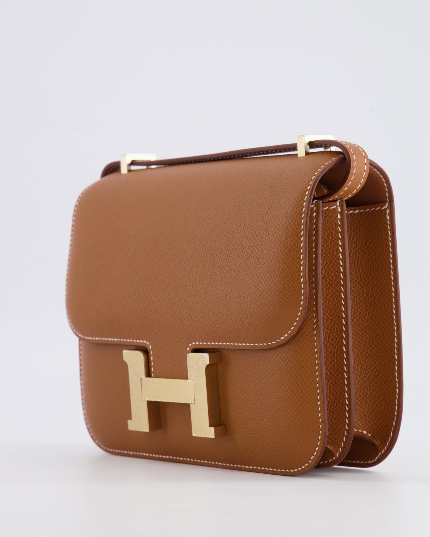 *RARE* Hermès Constance III 18 Miroir Bag in Gold Epsom Leather with Brushed Permabrass Hardware