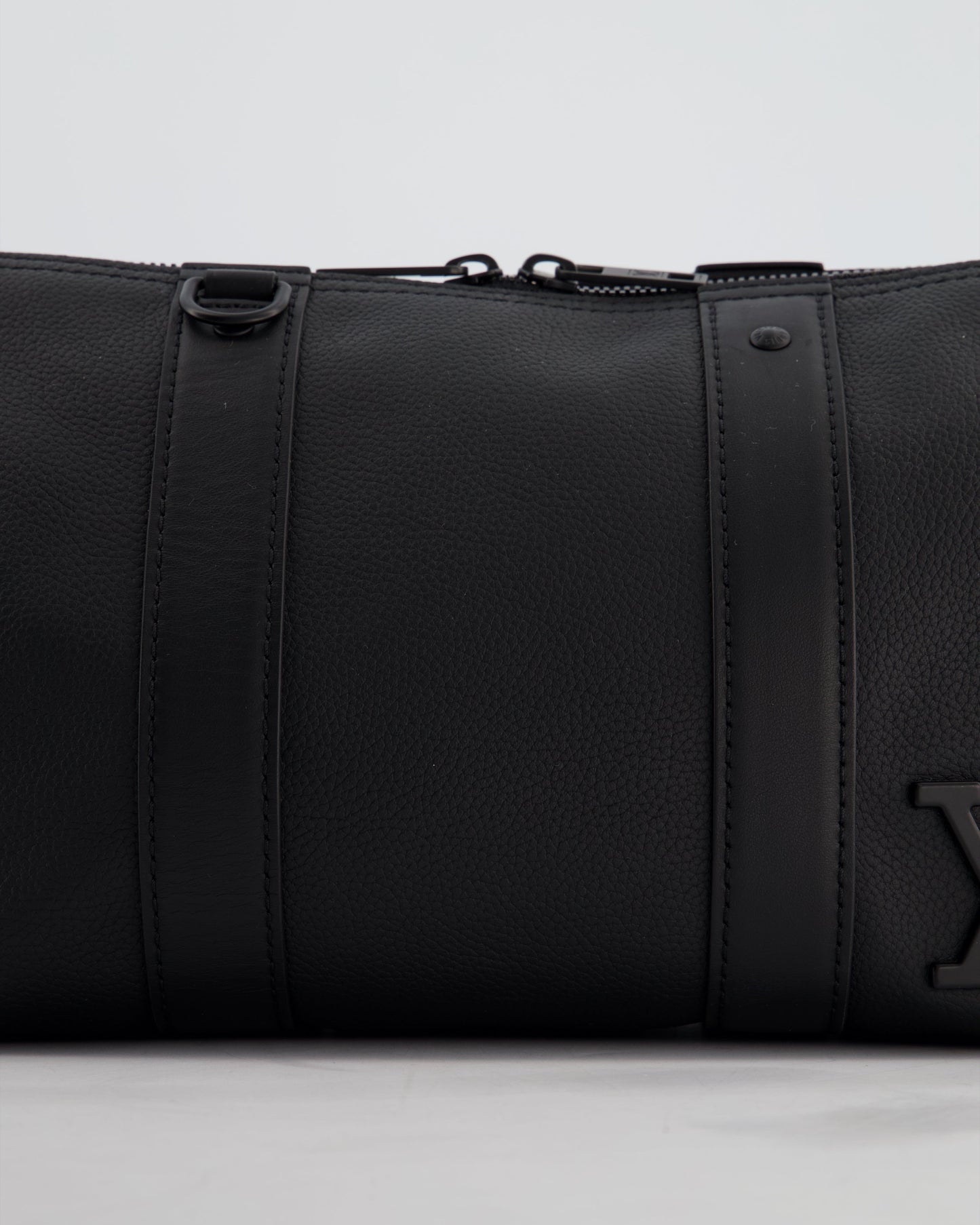*FIRE PRICE* Louis Vuitton Aerogram City Keepall Shoulder Bag in Black Grained Leather