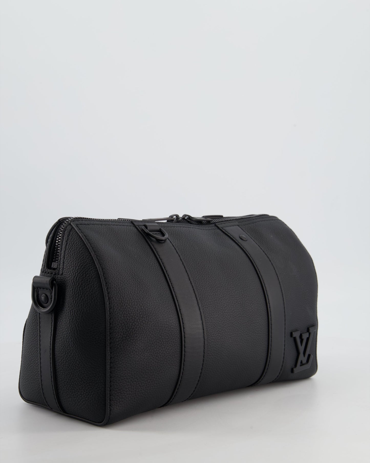 *FIRE PRICE* Louis Vuitton Aerogram City Keepall Shoulder Bag in Black Grained Leather