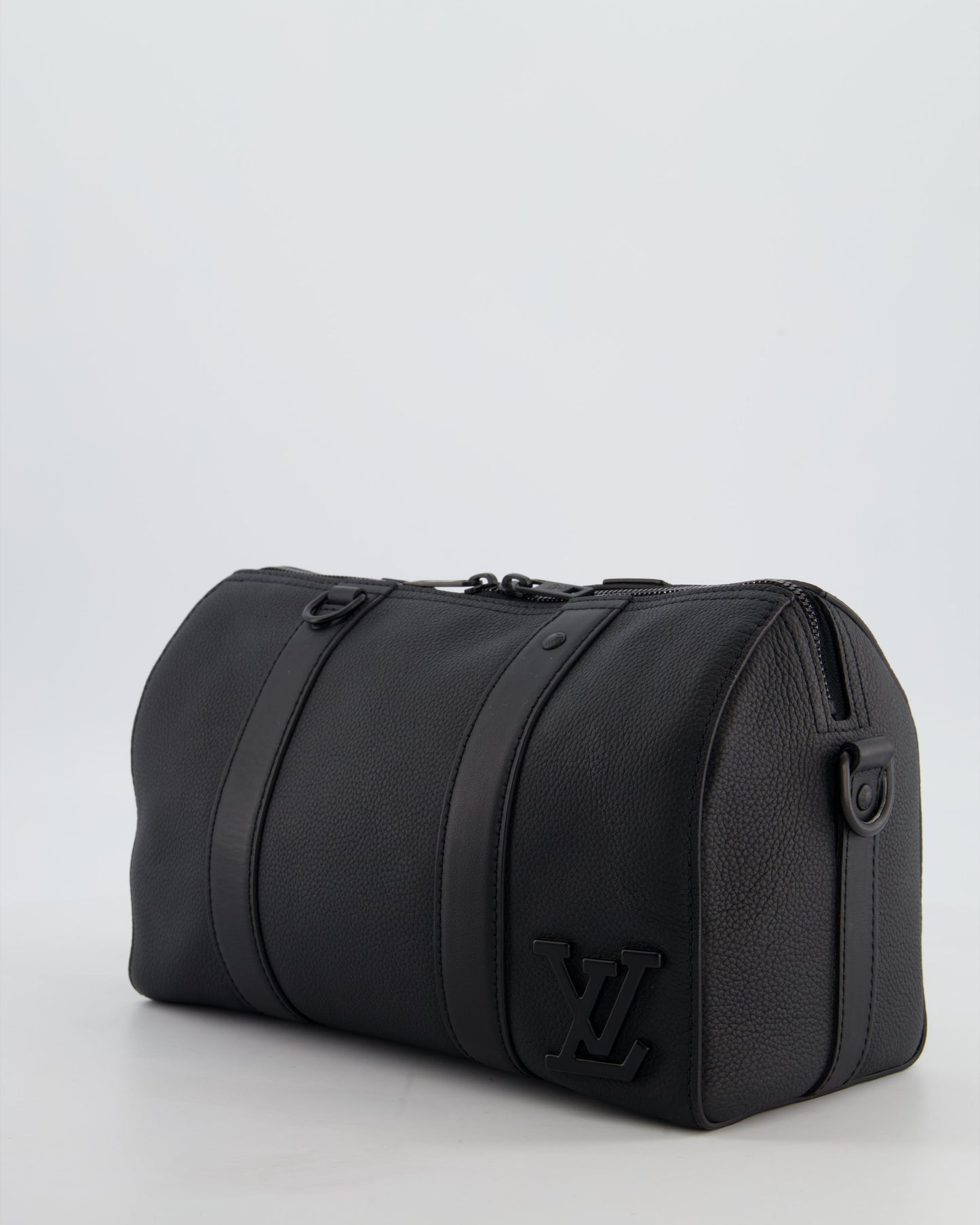 *FIRE PRICE* Louis Vuitton Aerogram City Keepall Shoulder Bag in Black Grained Leather