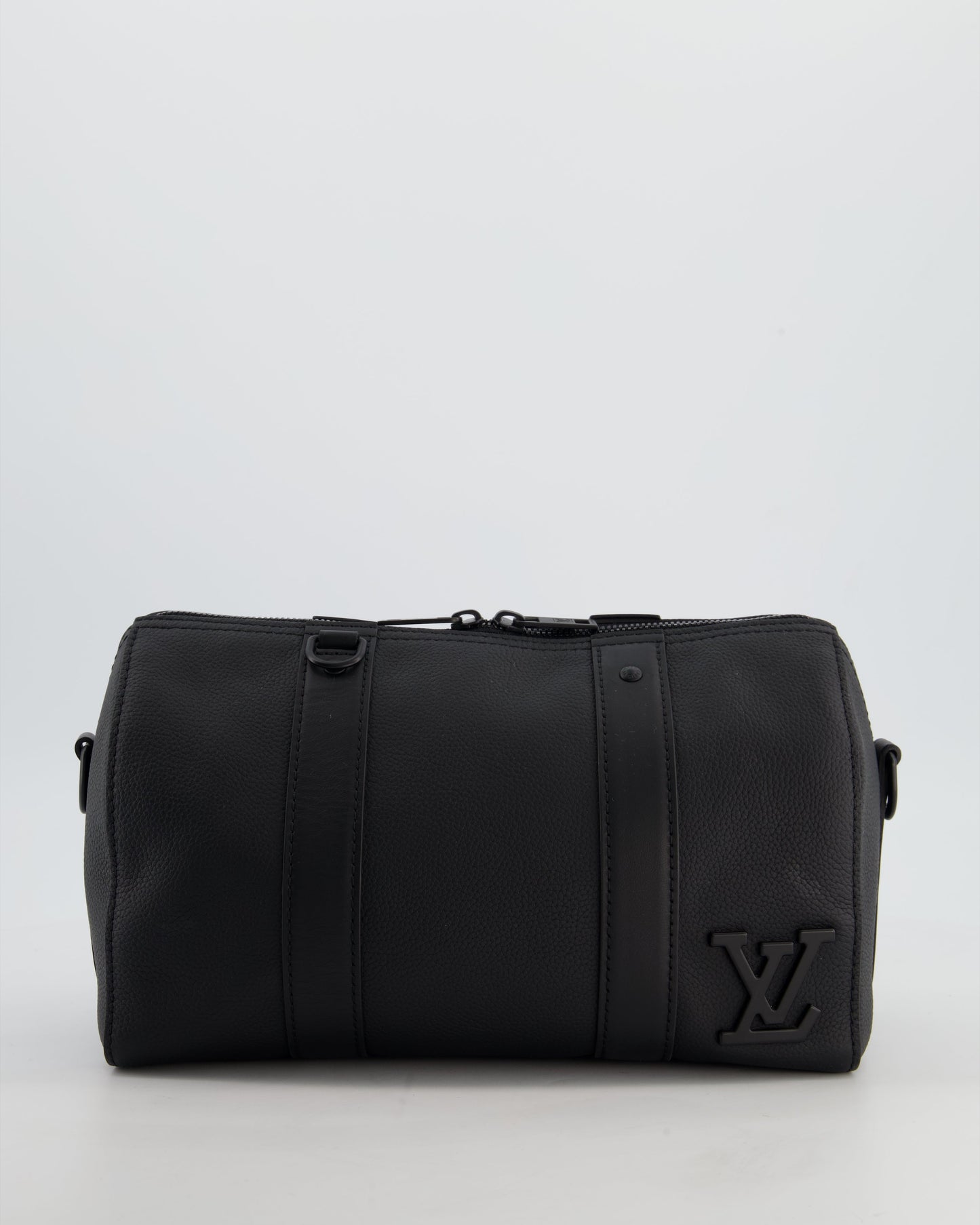 *FIRE PRICE* Louis Vuitton Aerogram City Keepall Shoulder Bag in Black Grained Leather