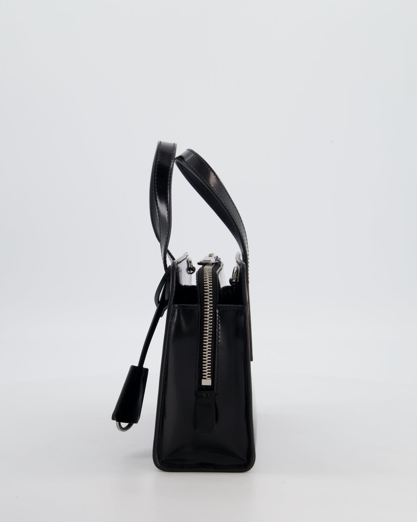 *FIRE PRICE* Prada Black Re-Edition 1995 Mini Top Handle Tote Bag in Brushed Calfskin Leather with Palladium Hardware RRP £2,900