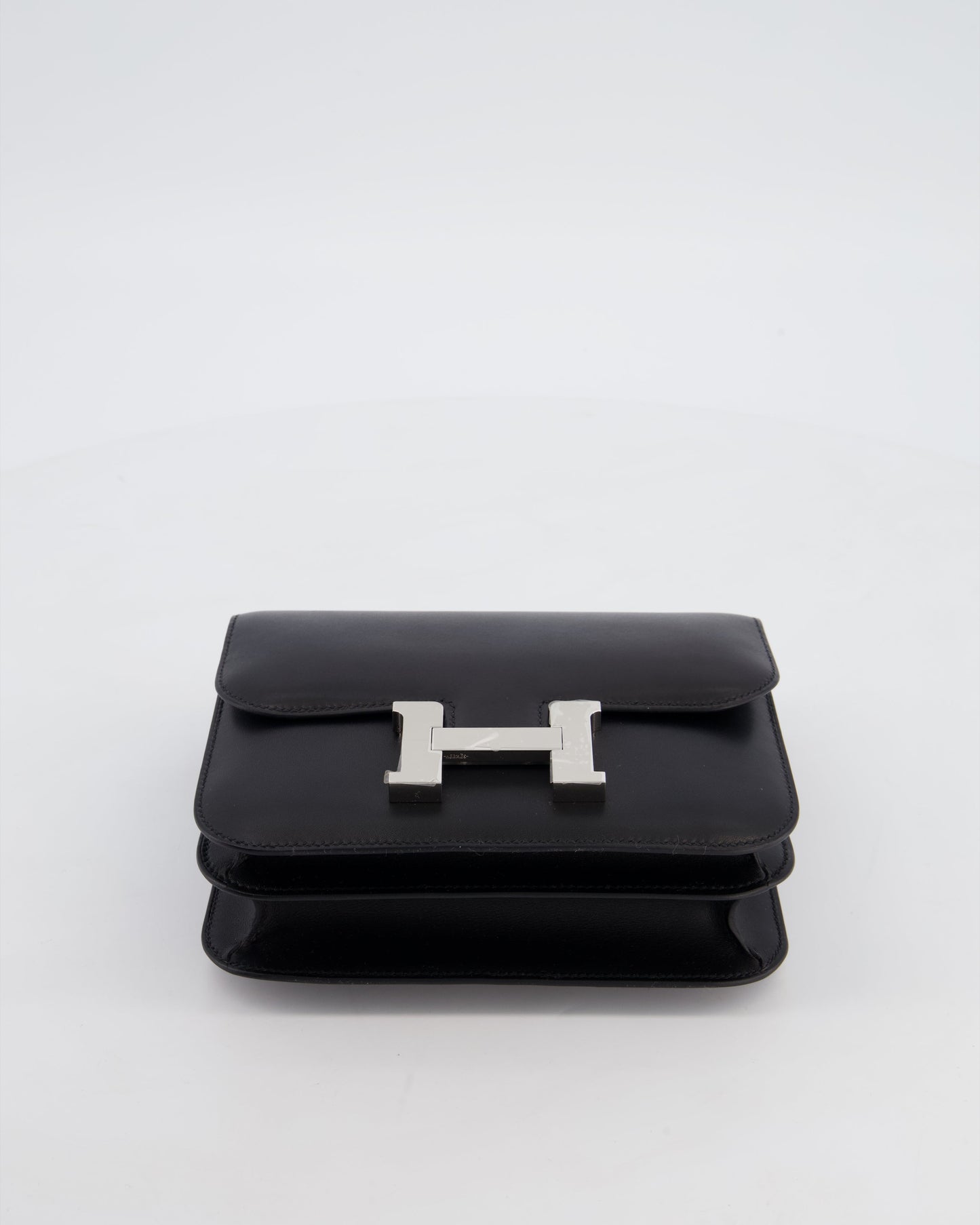 *RARE* Hermès Constance III 18 Miroir Bag in Noir Evercalf Leather with Palladium Hardware
