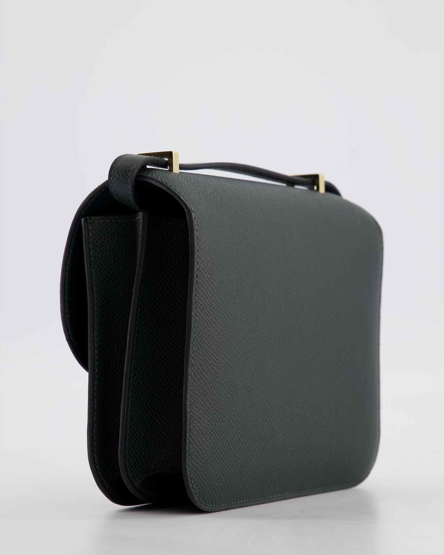 *HOT & FIRE PRICE* Hermès Constance III 18 Miroir Bag in Vert Mangrove Epsom Leather with Permabrass Hardware
