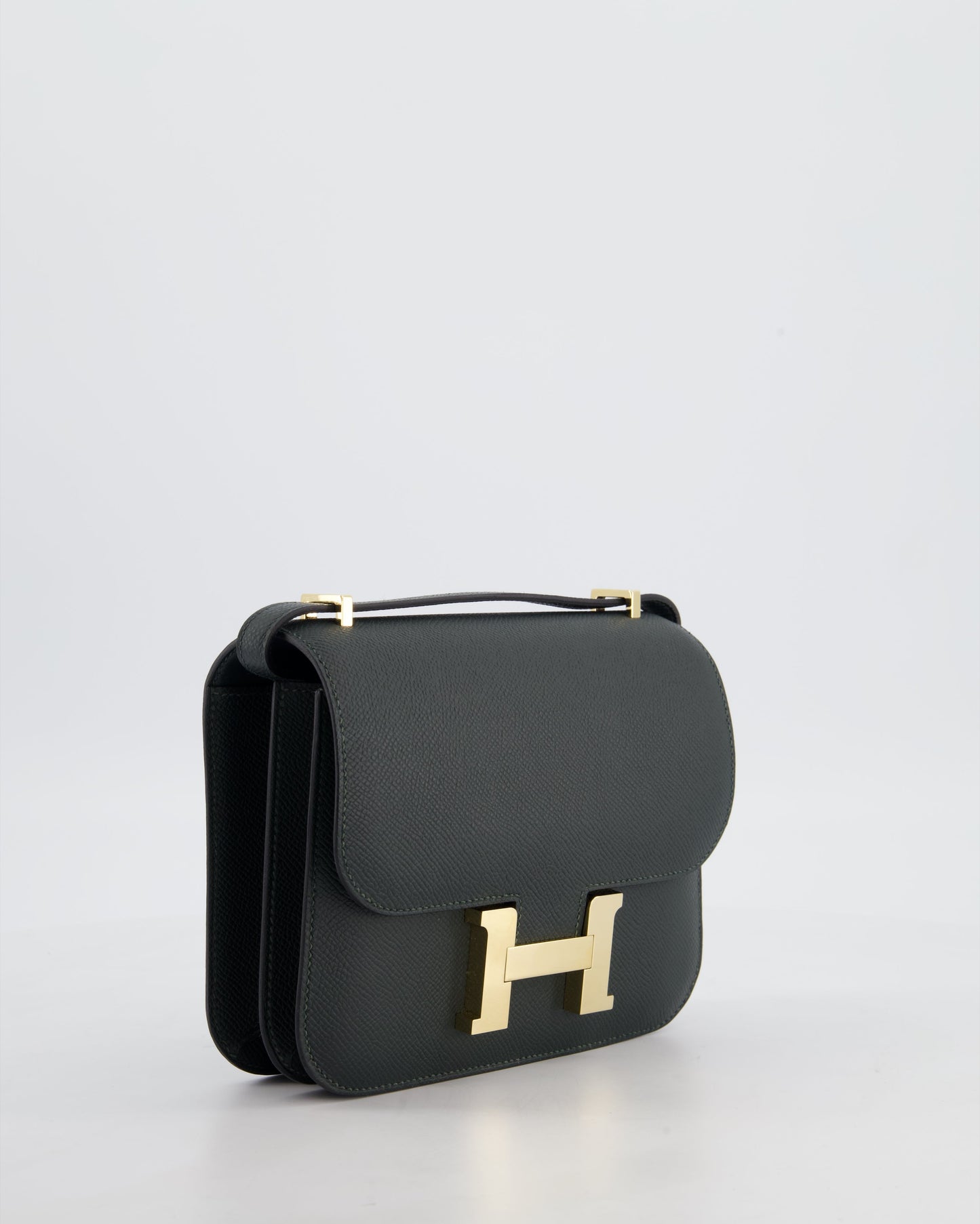 *HOT & FIRE PRICE* Hermès Constance III 18 Miroir Bag in Vert Mangrove Epsom Leather with Permabrass Hardware