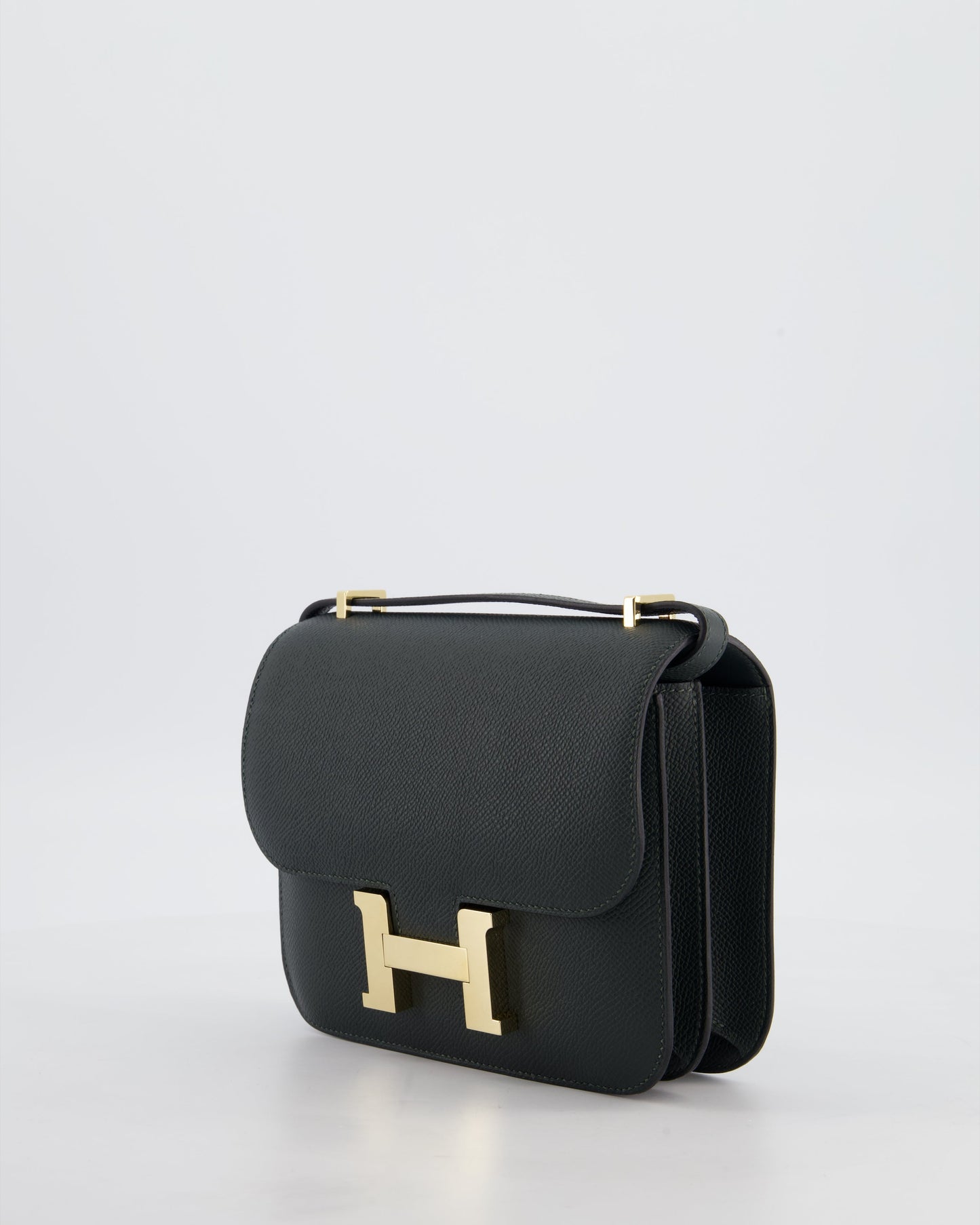 *HOT & FIRE PRICE* Hermès Constance III 18 Miroir Bag in Vert Mangrove Epsom Leather with Permabrass Hardware