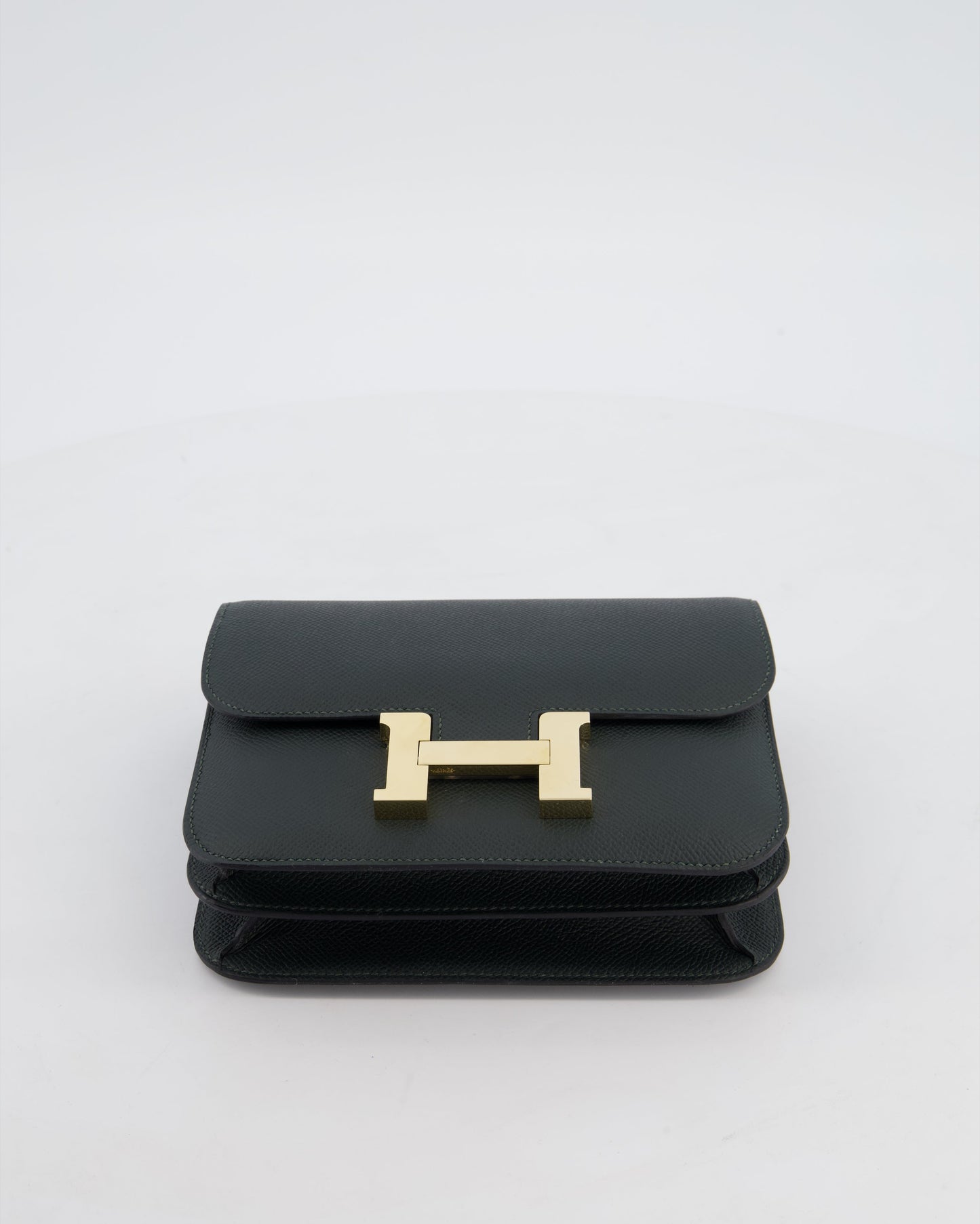 *HOT & FIRE PRICE* Hermès Constance III 18 Miroir Bag in Vert Mangrove Epsom Leather with Permabrass Hardware