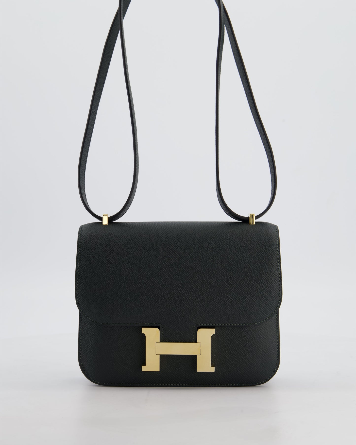 *HOT & FIRE PRICE* Hermès Constance III 18 Miroir Bag in Vert Mangrove Epsom Leather with Permabrass Hardware