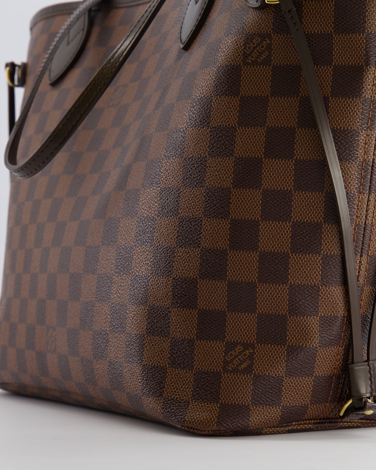 Louis Vuitton Brown Neverfull MM Tote Bag in Damier Canvas with Gold Hardware RRP £1430
