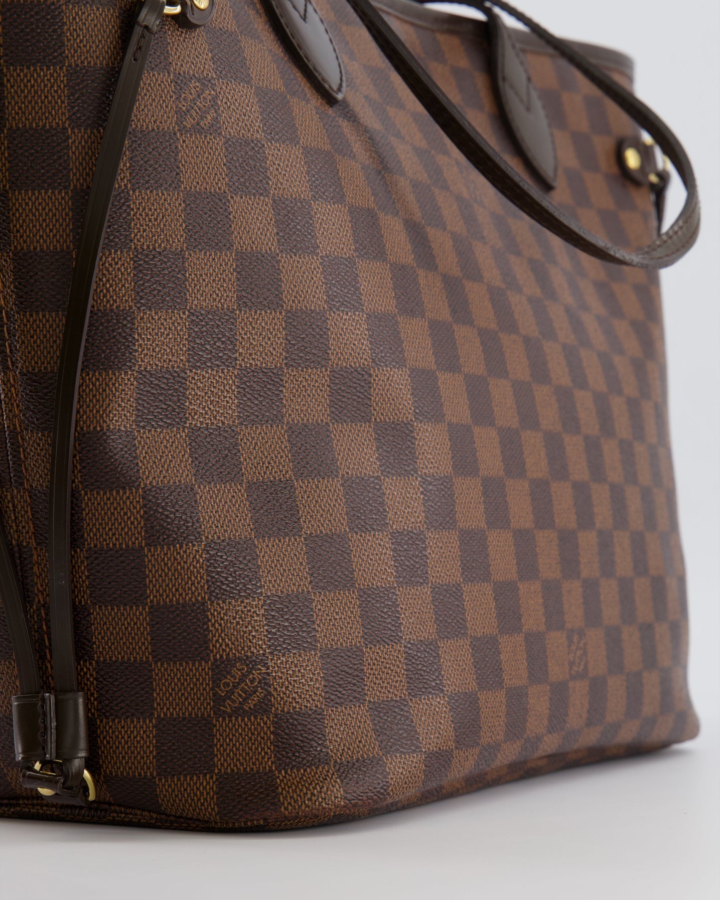 Louis Vuitton Brown Neverfull MM Tote Bag in Damier Canvas with Gold Hardware RRP £1430