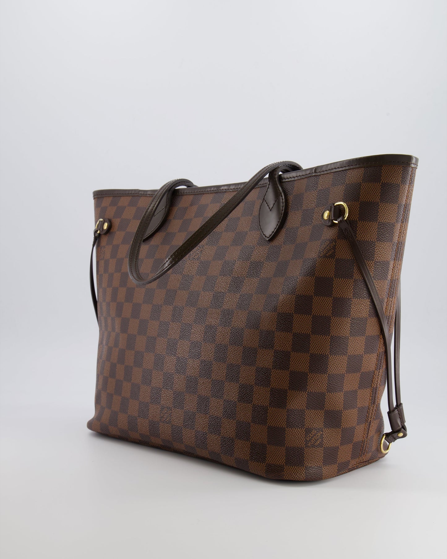 Louis Vuitton Brown Neverfull MM Tote Bag in Damier Canvas with Gold Hardware RRP £1430