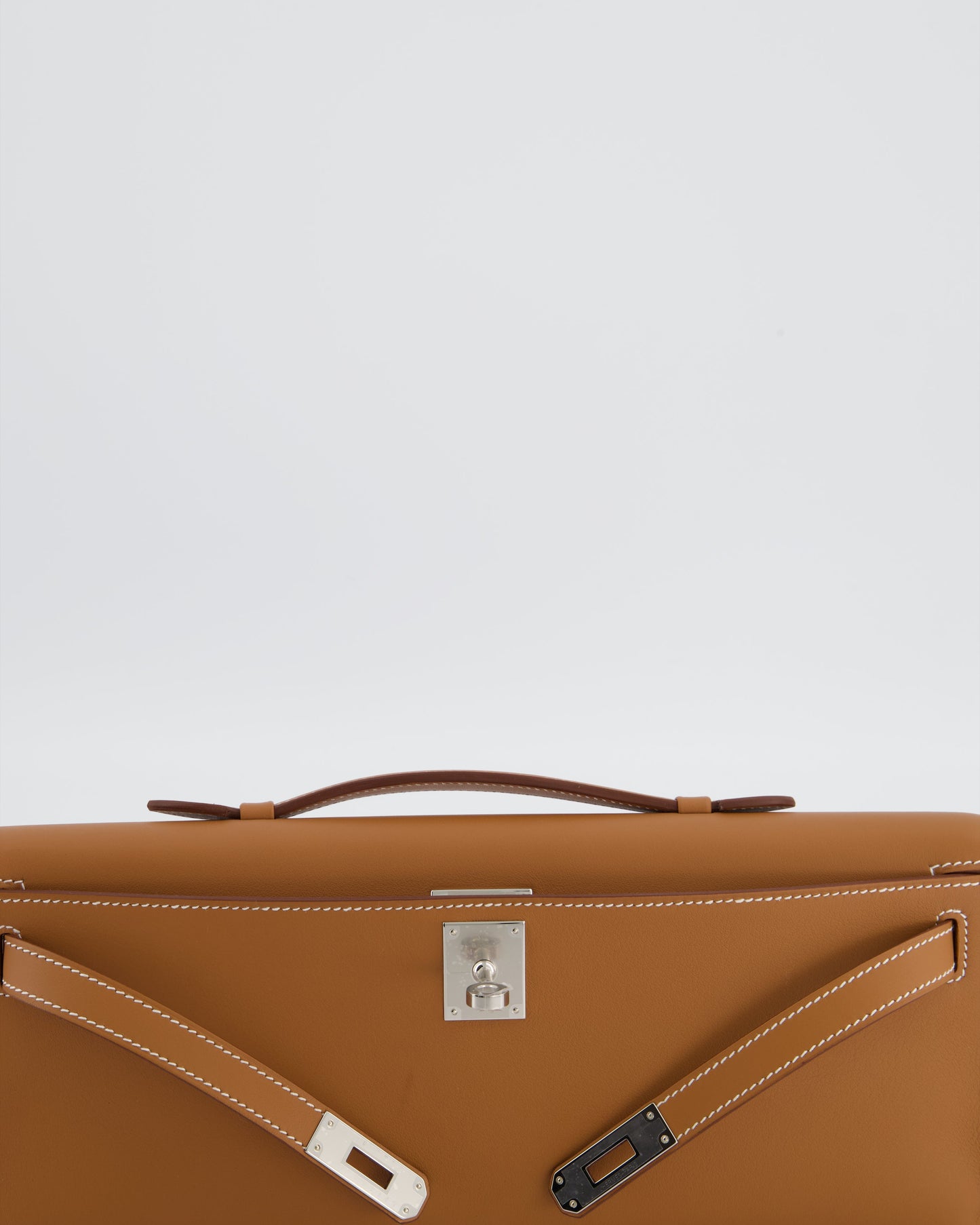 *HOT & RARE* Herm�s Kelly Cut Bag in Gold Swift Leather with Palladium Hardware