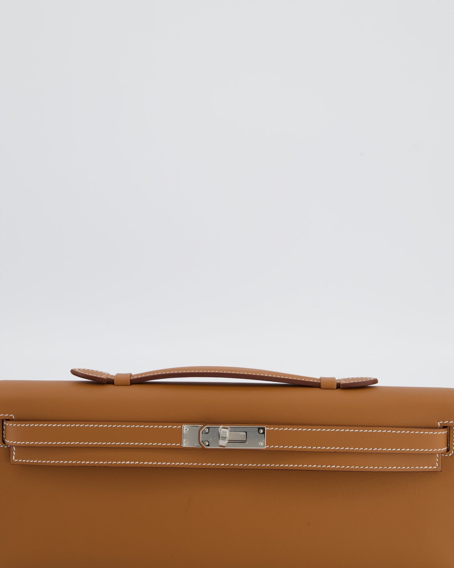 *HOT & RARE* Herm�s Kelly Cut Bag in Gold Swift Leather with Palladium Hardware