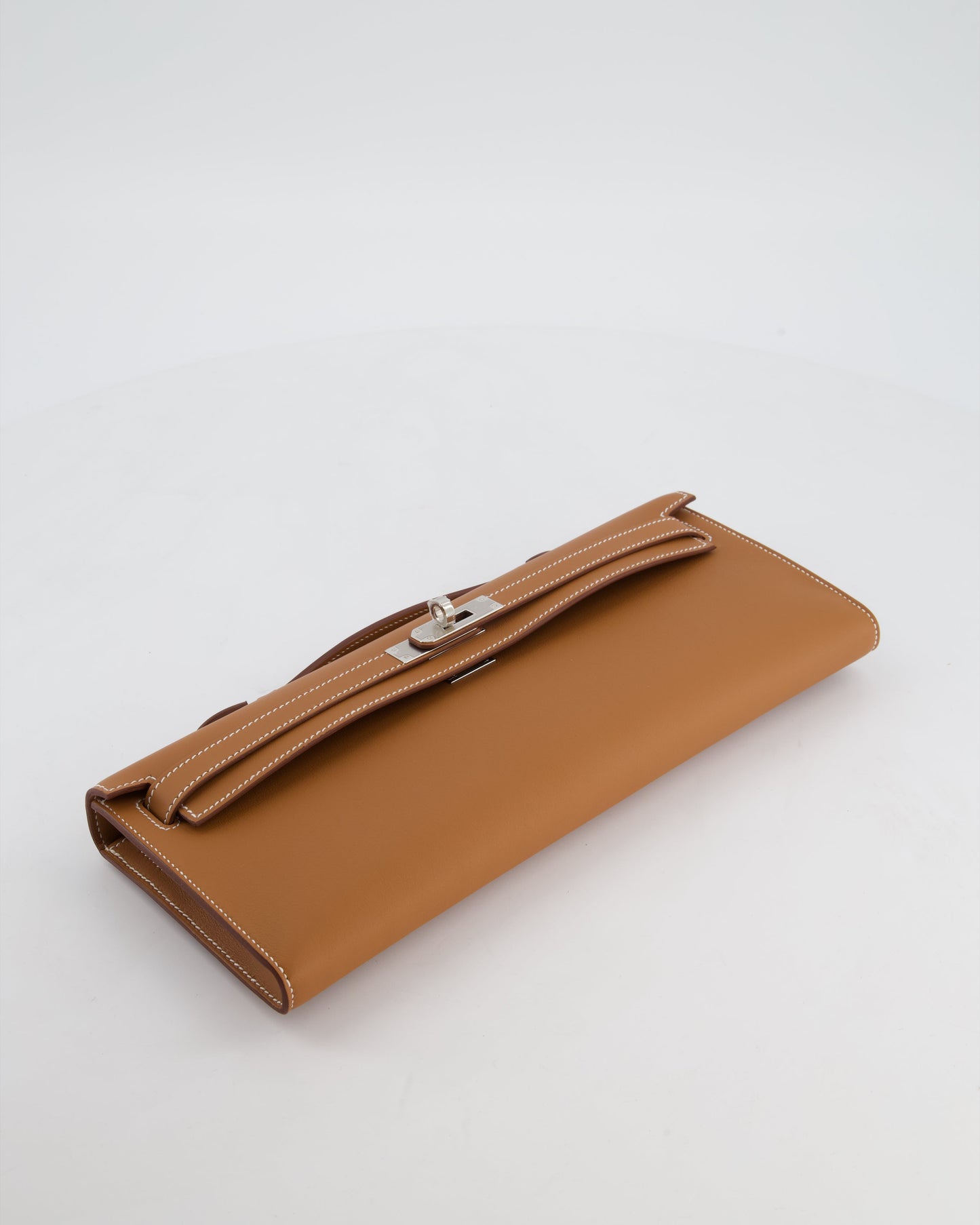 *HOT & RARE* Herm�s Kelly Cut Bag in Gold Swift Leather with Palladium Hardware