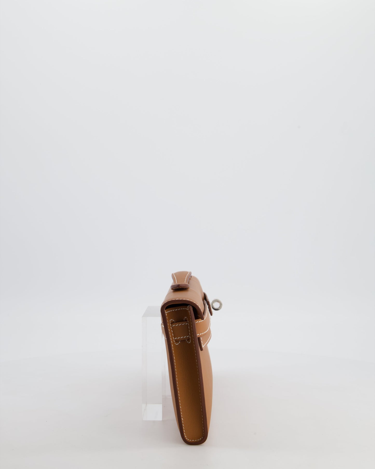 *HOT & RARE* Herm�s Kelly Cut Bag in Gold Swift Leather with Palladium Hardware