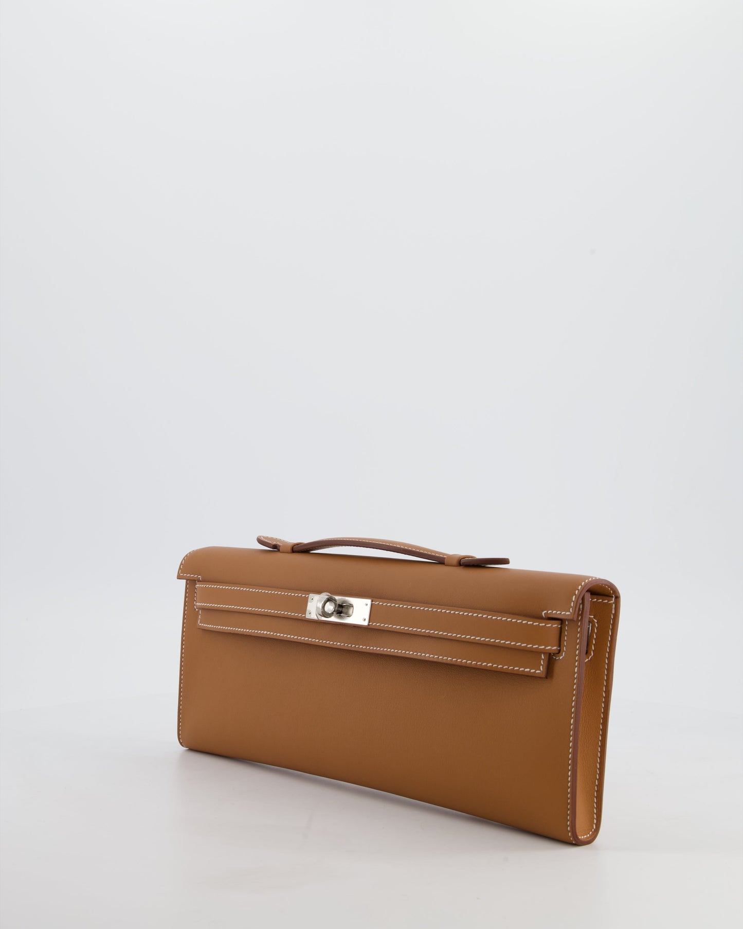 *HOT & RARE* Herm�s Kelly Cut Bag in Gold Swift Leather with Palladium Hardware