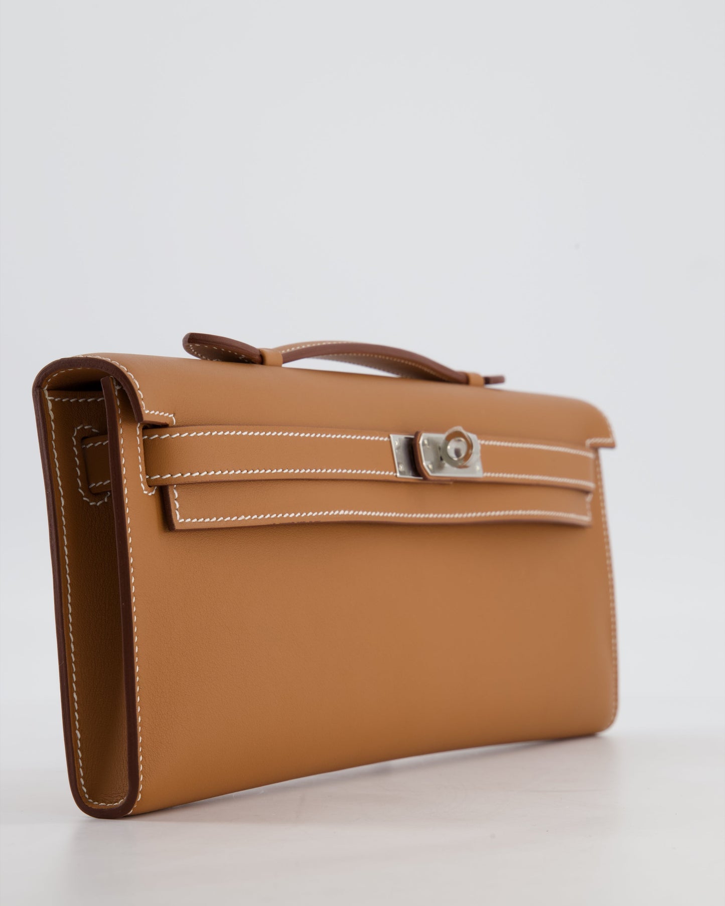 *HOT & RARE* Herm�s Kelly Cut Bag in Gold Swift Leather with Palladium Hardware