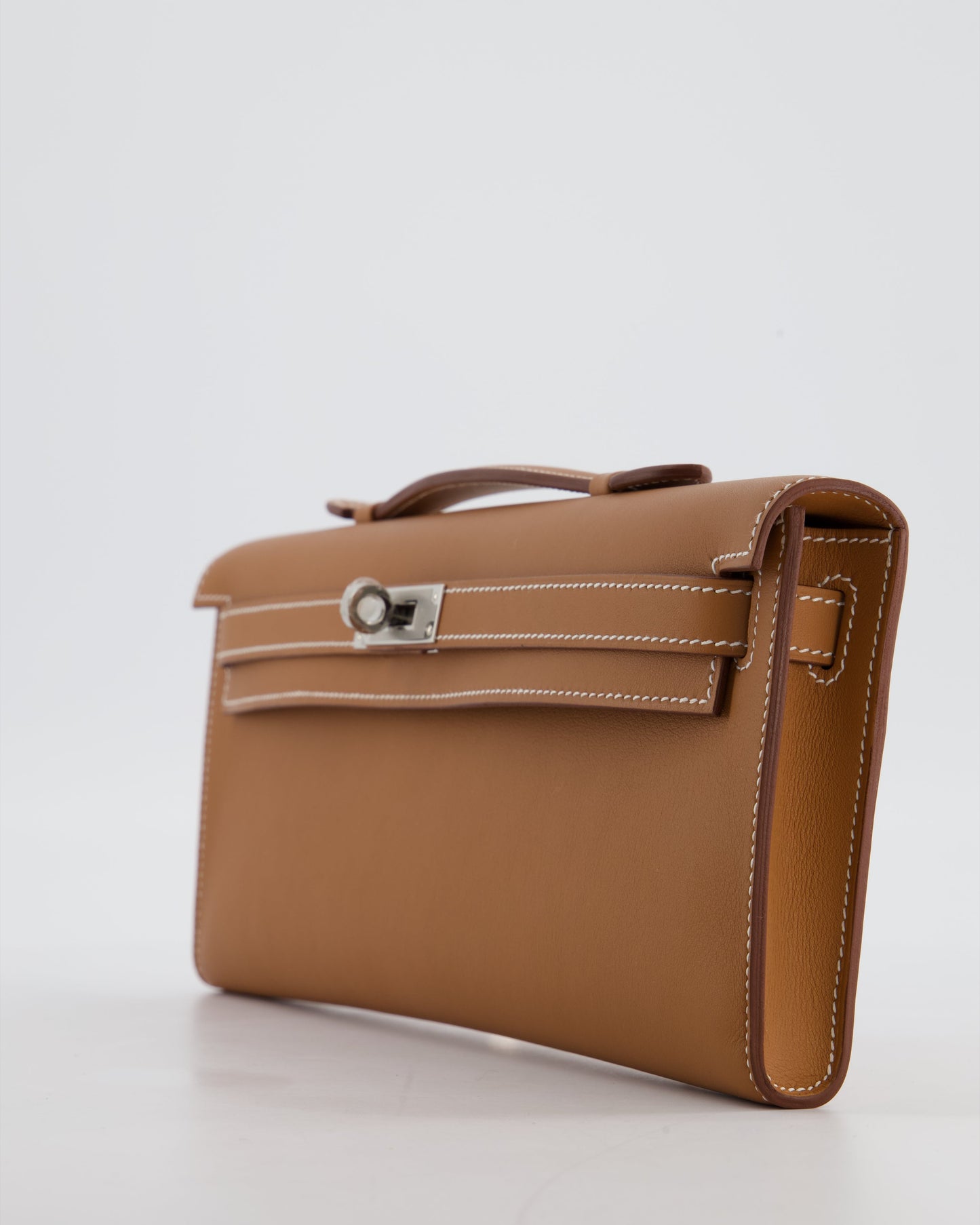 *HOT & RARE* Herm�s Kelly Cut Bag in Gold Swift Leather with Palladium Hardware