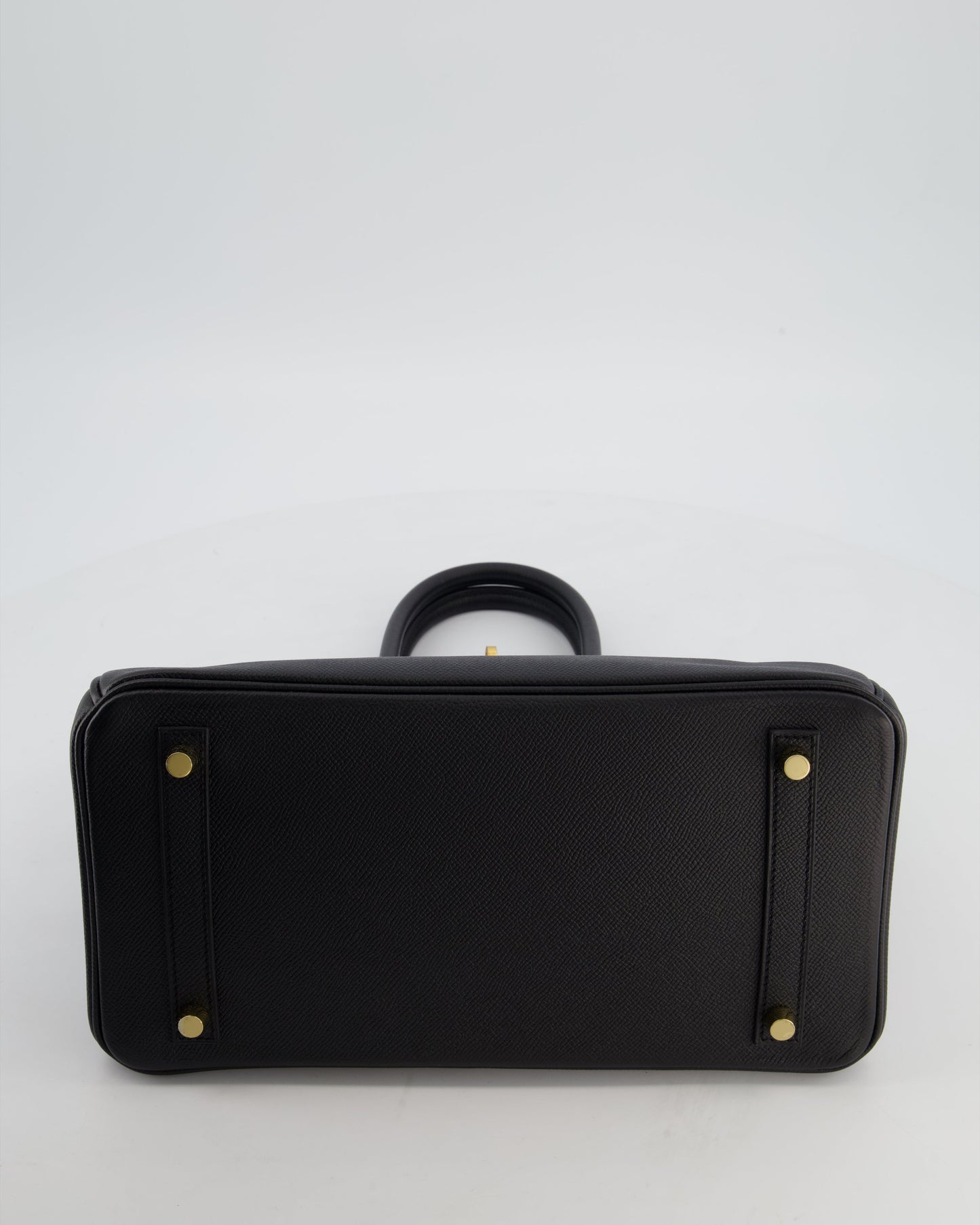 *HOT* Hermès Birkin 30 Retourne Bag in Noir Epsom Leather with Gold Hardware