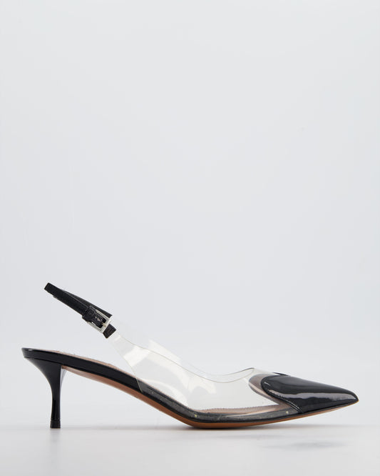 Ala•a Black Le Coeur Slingback Pumps 55 Size EU 37 RRP £920