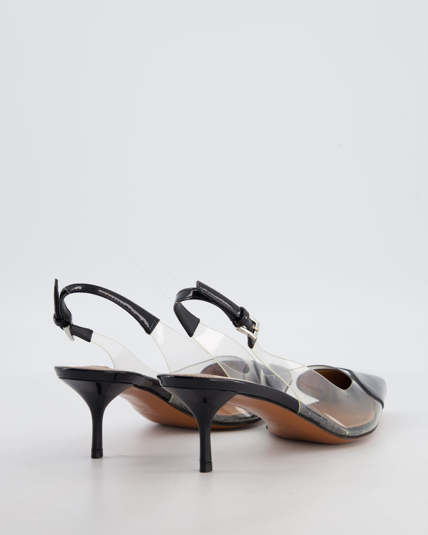 Ala•a Black Le Coeur Slingback Pumps 55 Size EU 37 RRP £920
