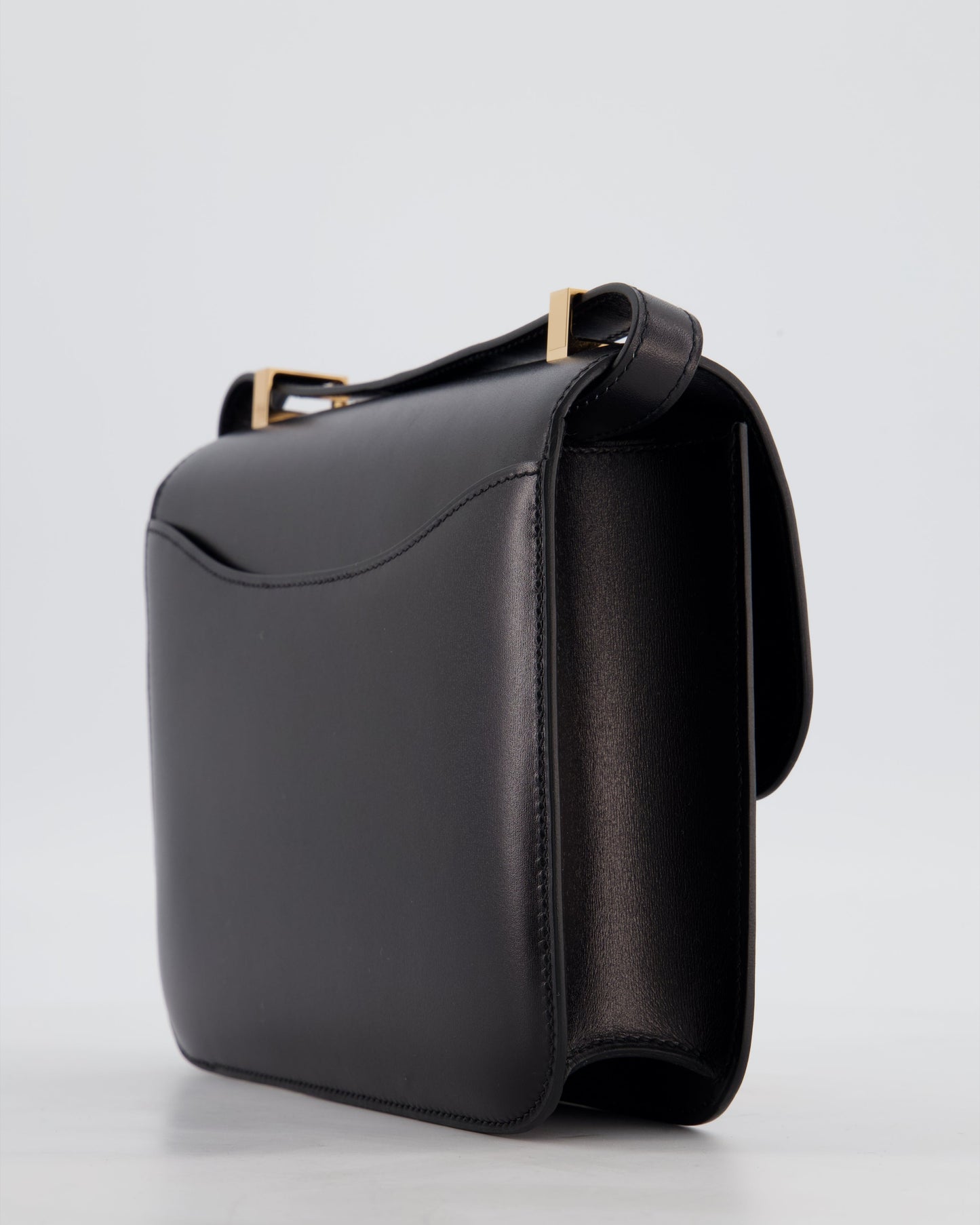 *SUPER RARE* Hermès Constance III Miroir 24 Bag in Noir Box Leather with Rose Gold Hardware