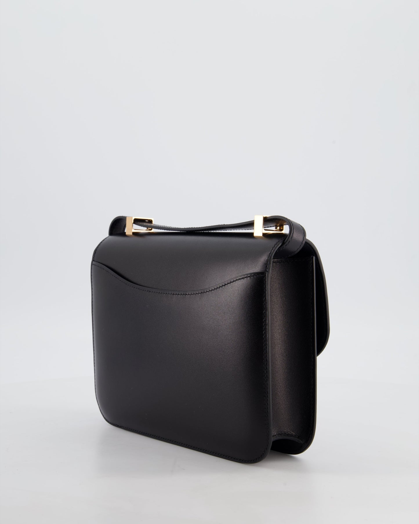 *SUPER RARE* Hermès Constance III Miroir 24 Bag in Noir Box Leather with Rose Gold Hardware