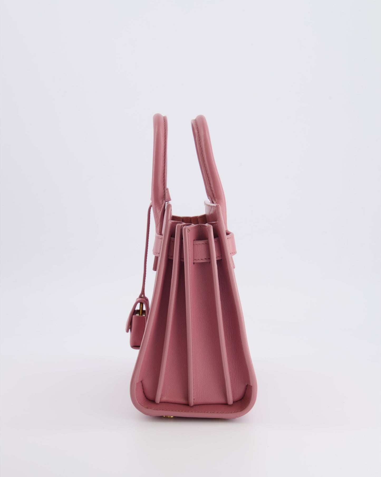 Saint Laurent Pink Leather Small Sac De Jour Bag with Gold Hardware RRP £2,040