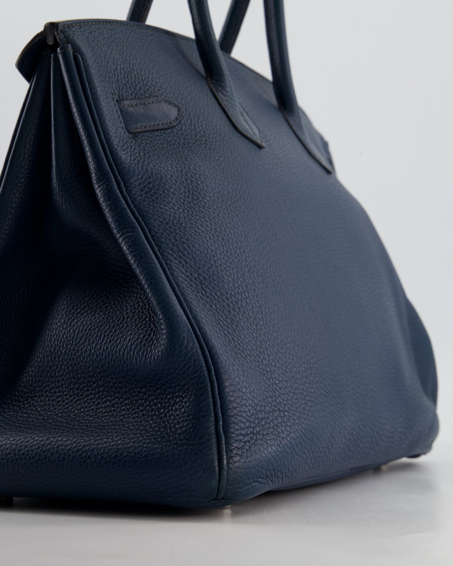 Hermès Birkin 35 in Blue Marine Togo Leather with Palladium Hardware