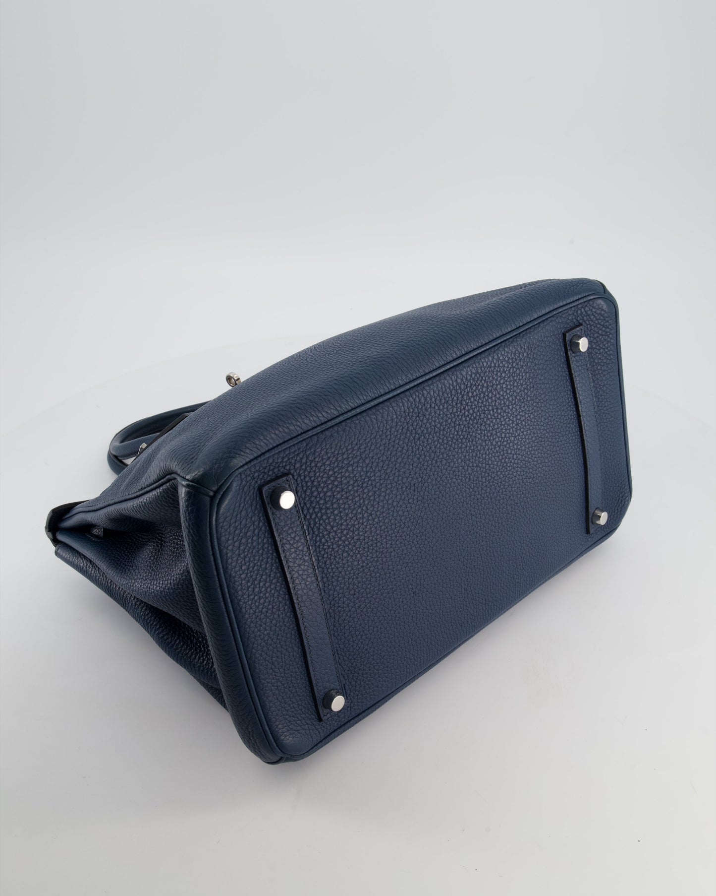 Hermès Birkin 35 in Blue Marine Togo Leather with Palladium Hardware