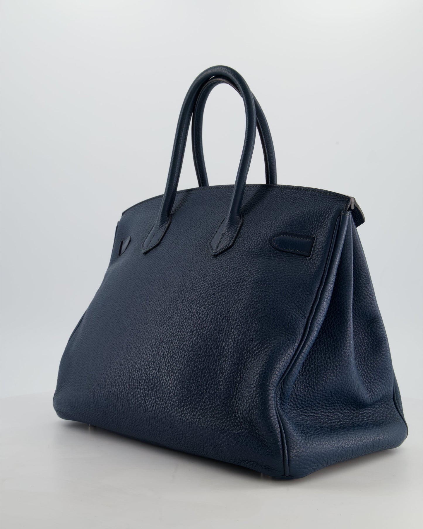 Hermès Birkin 35 in Blue Marine Togo Leather with Palladium Hardware