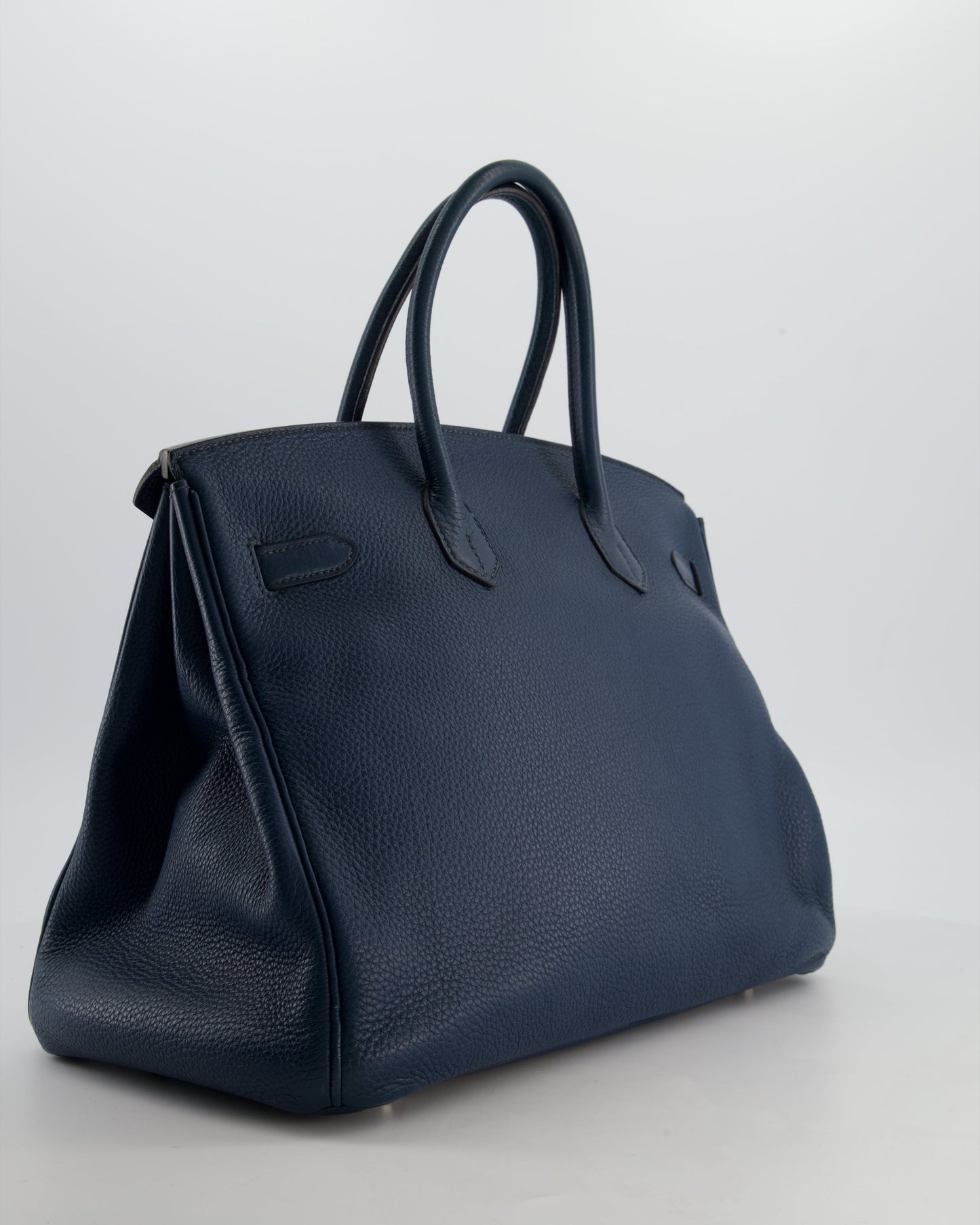 Hermès Birkin 35 in Blue Marine Togo Leather with Palladium Hardware
