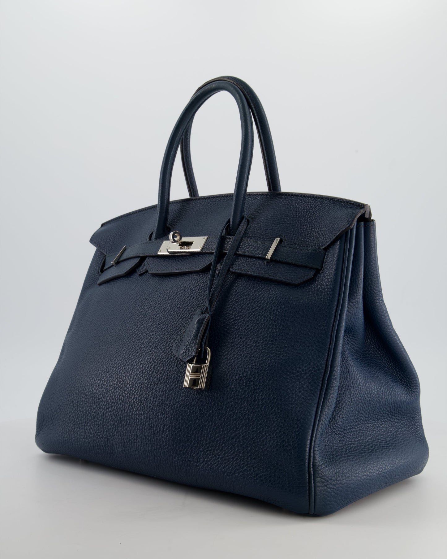 Hermès Birkin 35 in Blue Marine Togo Leather with Palladium Hardware
