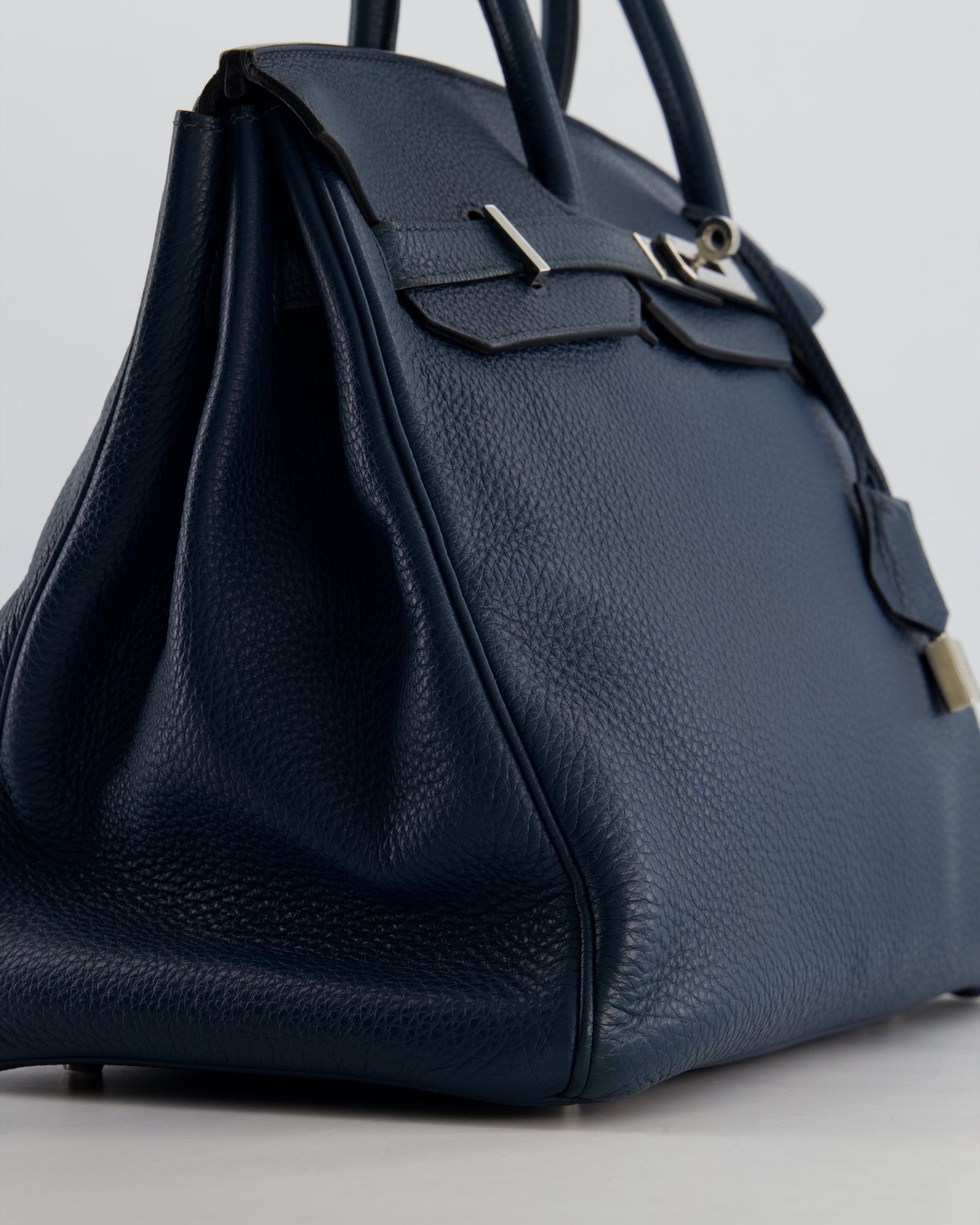 Hermès Birkin 35 in Blue Marine Togo Leather with Palladium Hardware