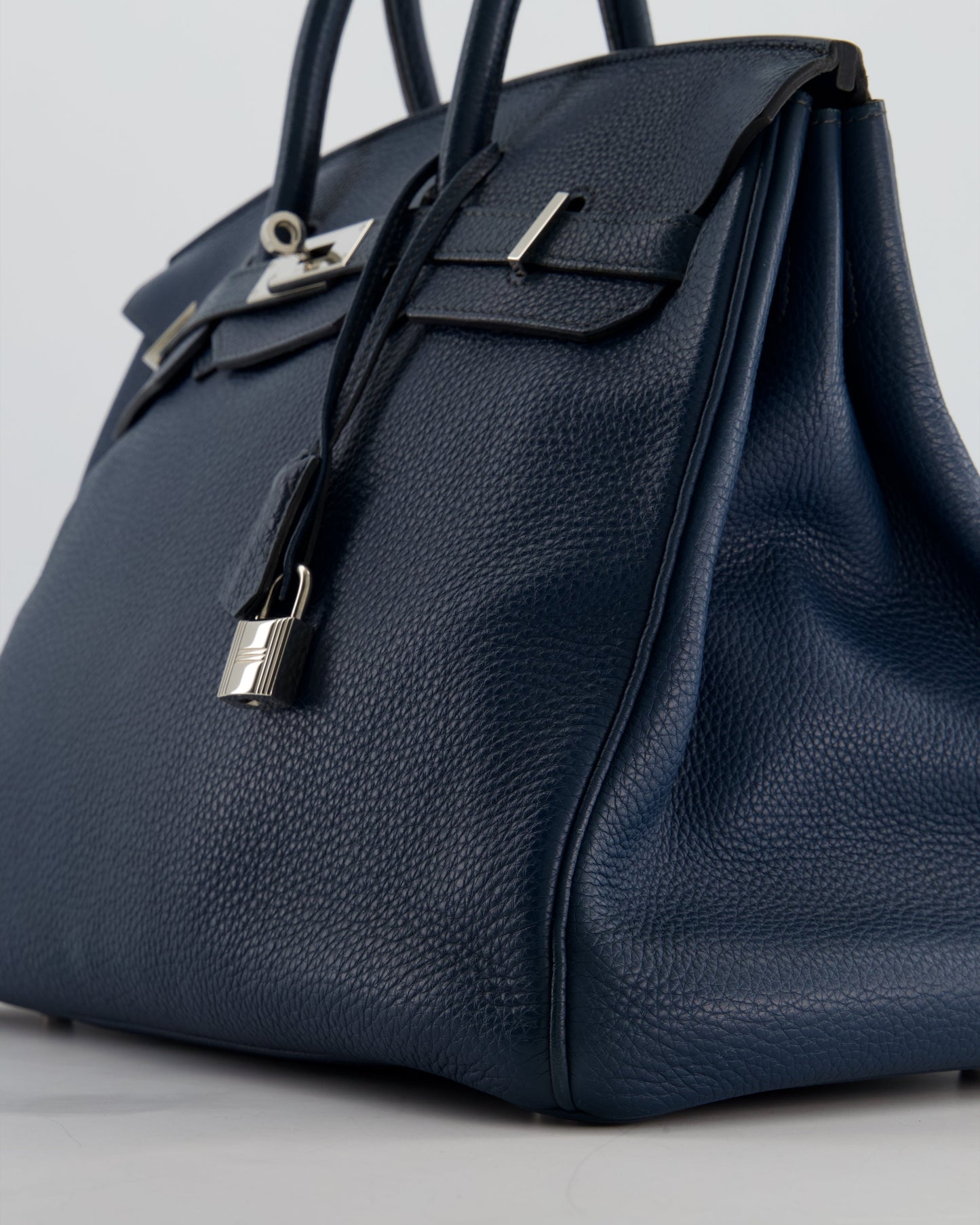 Hermès Birkin 35 in Blue Marine Togo Leather with Palladium Hardware