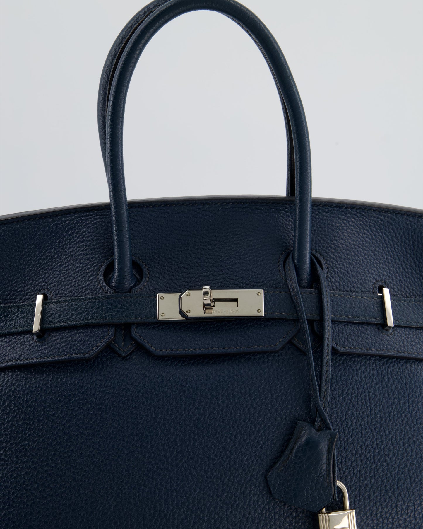 Hermès Birkin 35 in Blue Marine Togo Leather with Palladium Hardware
