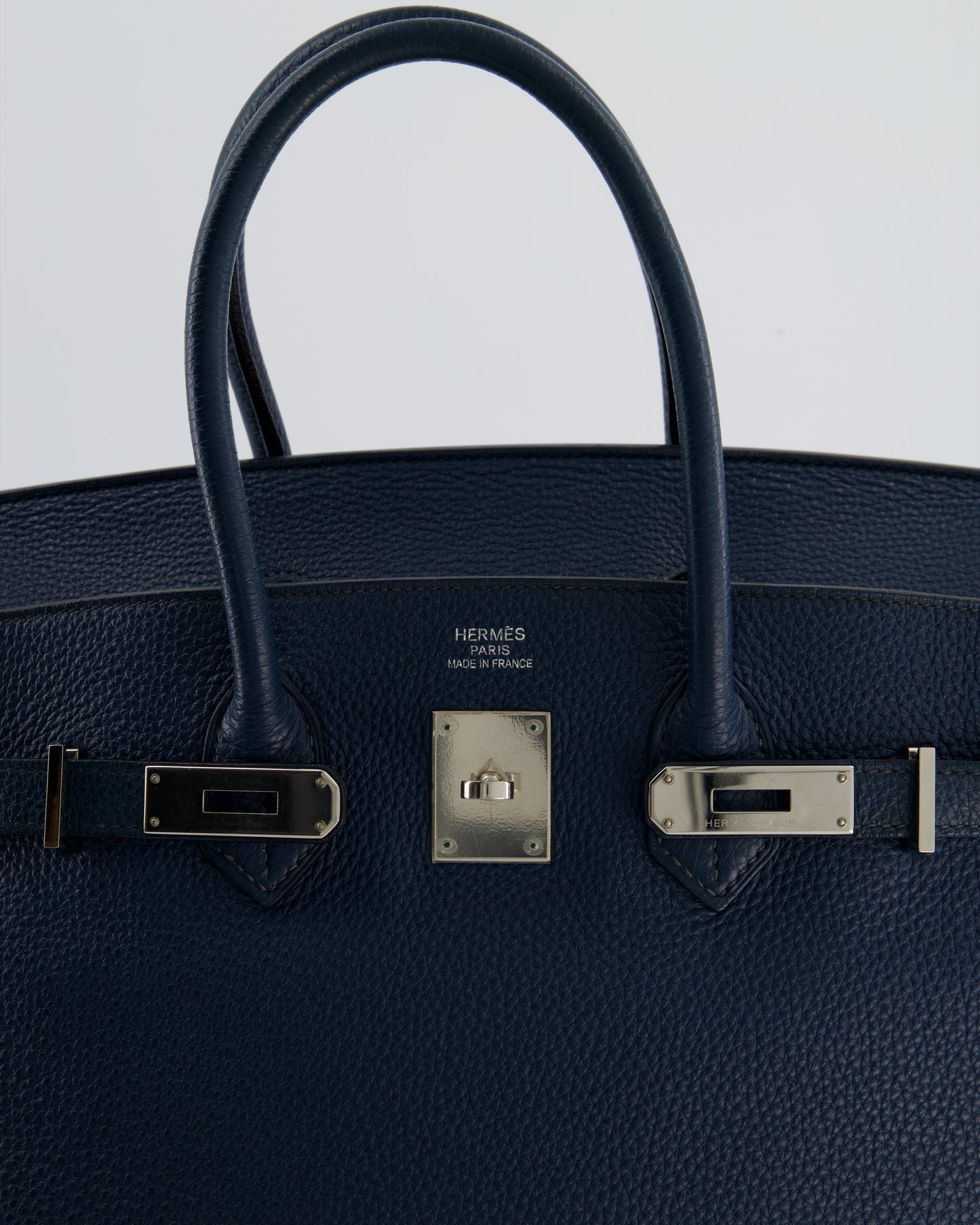 Hermès Birkin 35 in Blue Marine Togo Leather with Palladium Hardware