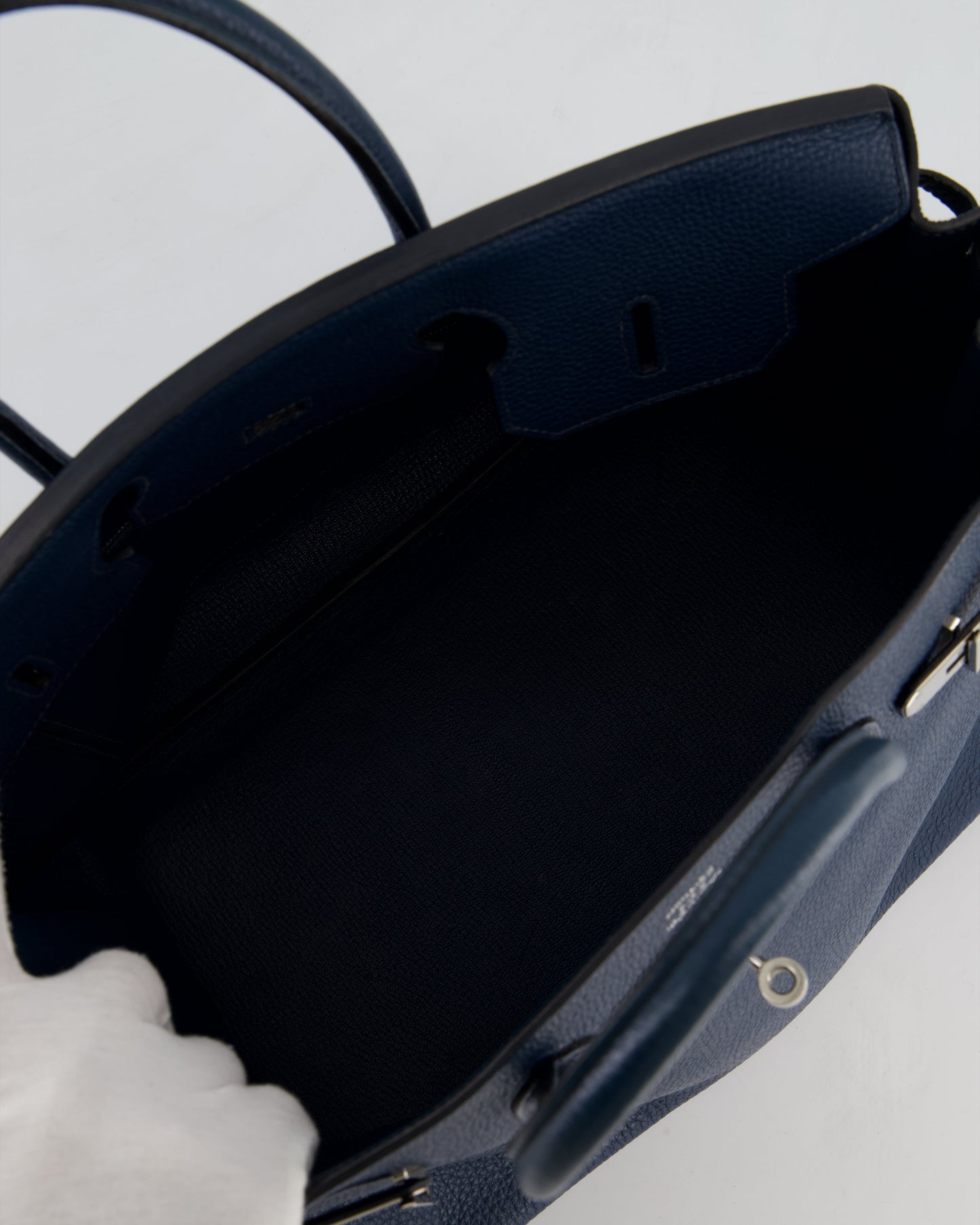 Hermès Birkin 35 in Blue Marine Togo Leather with Palladium Hardware