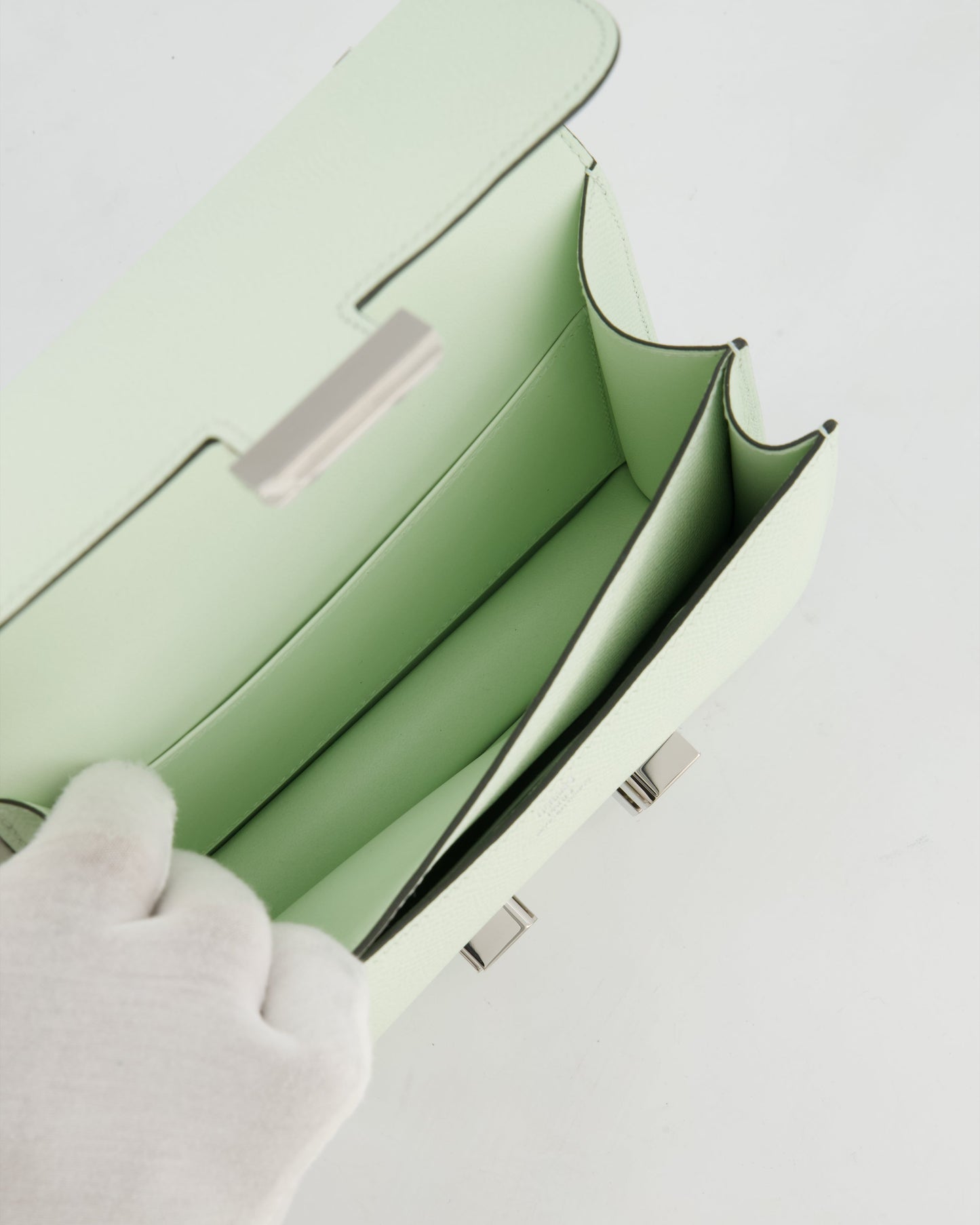 Hermès Constance III 18 Miroir Bag in Vert Fizz Epsom Leather with Palladium Hardware