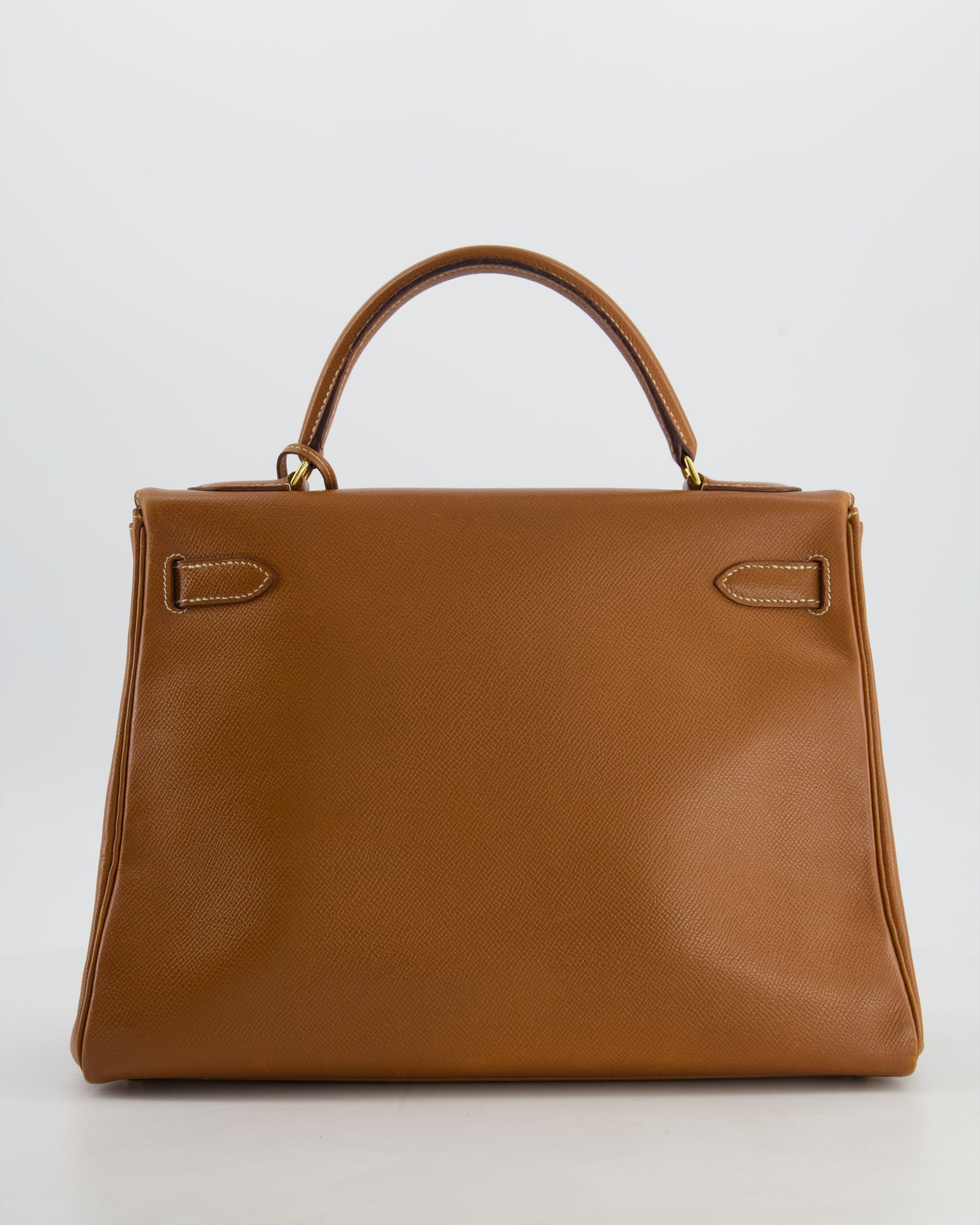 Herm�s   Kelly 32 Bag in Gold Courchevel Leather with Gold Hardware