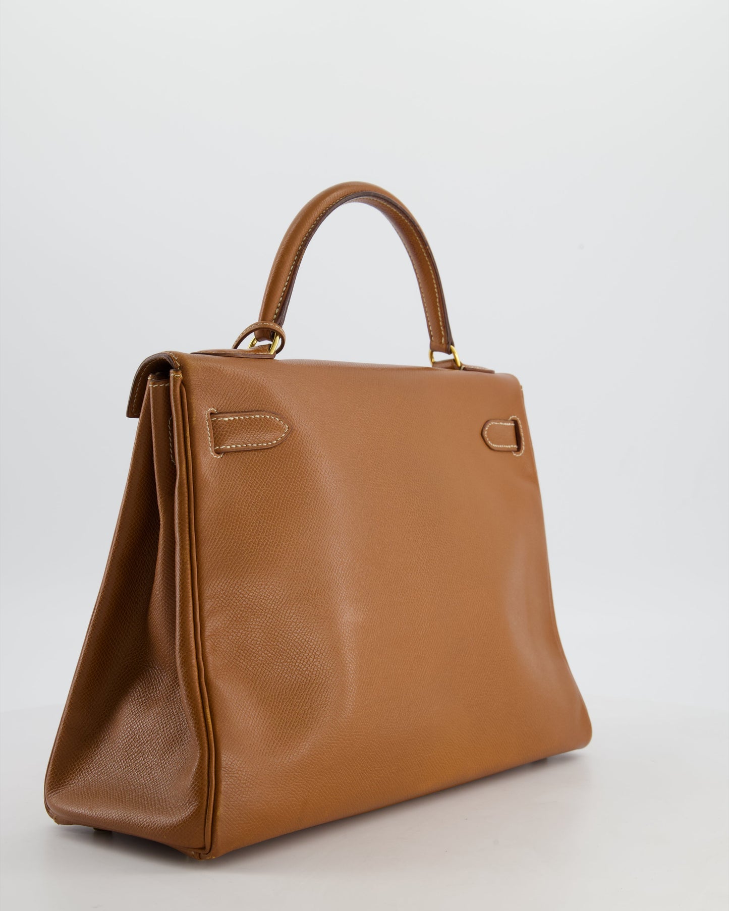 Herm�s   Kelly 32 Bag in Gold Courchevel Leather with Gold Hardware