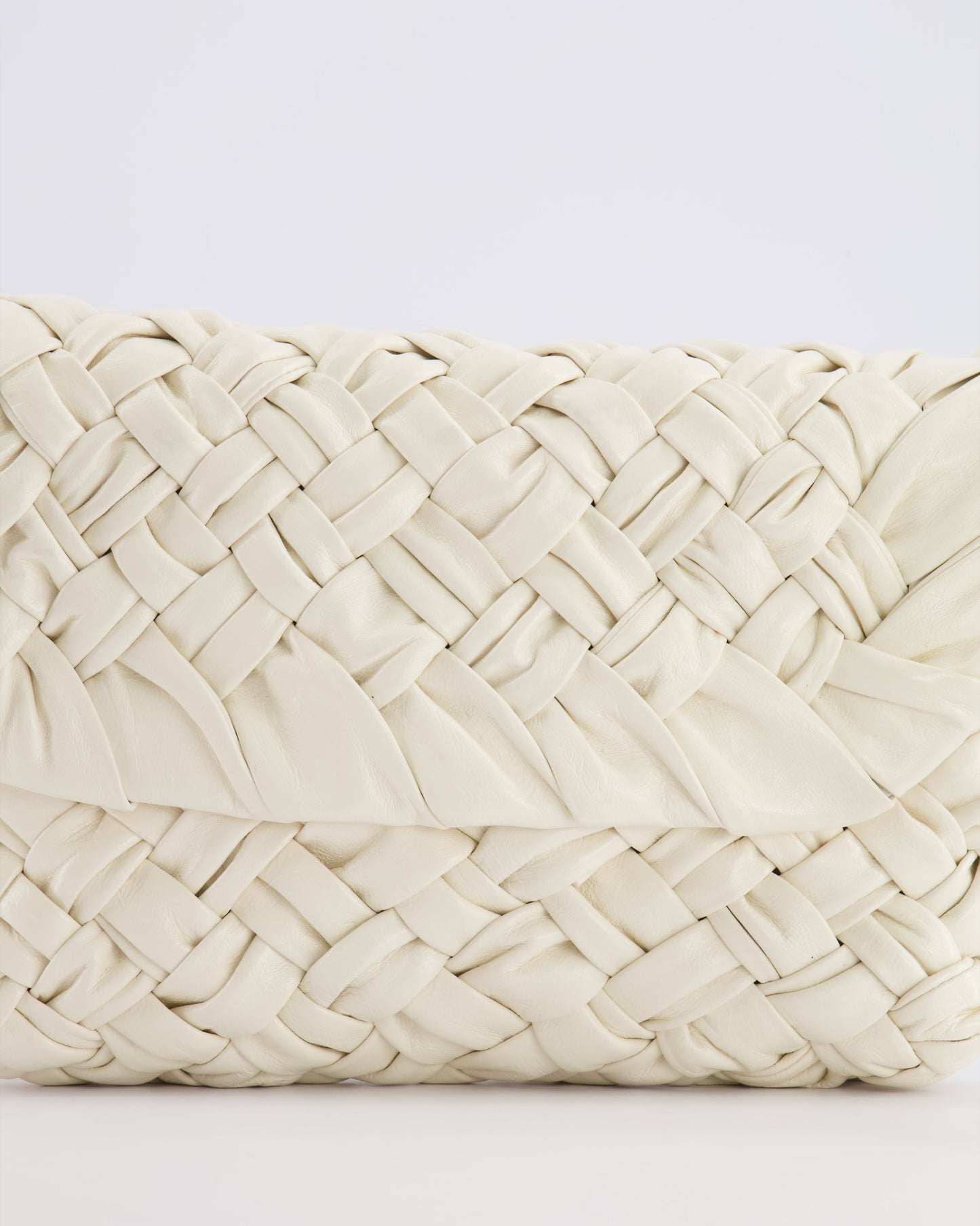 Bottega Veneta Bone White Small Kalimero Leather Citta Bag with Gold Hardware RRP £3,140