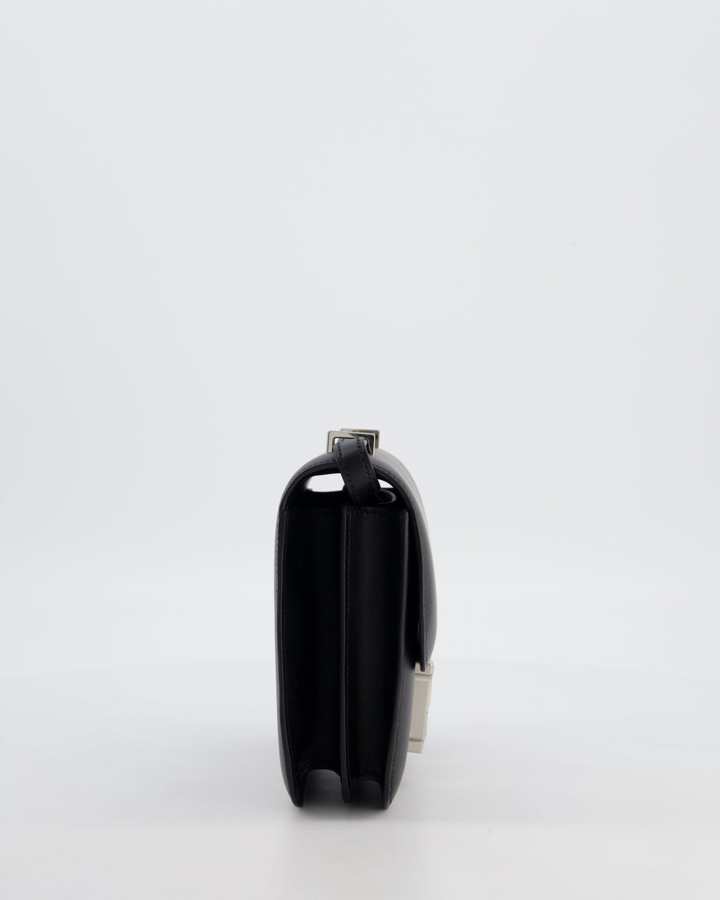 *BLUE BOX* Hermès Constance III 18 Mini Studio 24 Bag in Noir Monsieur Leather with Palladium Hardware