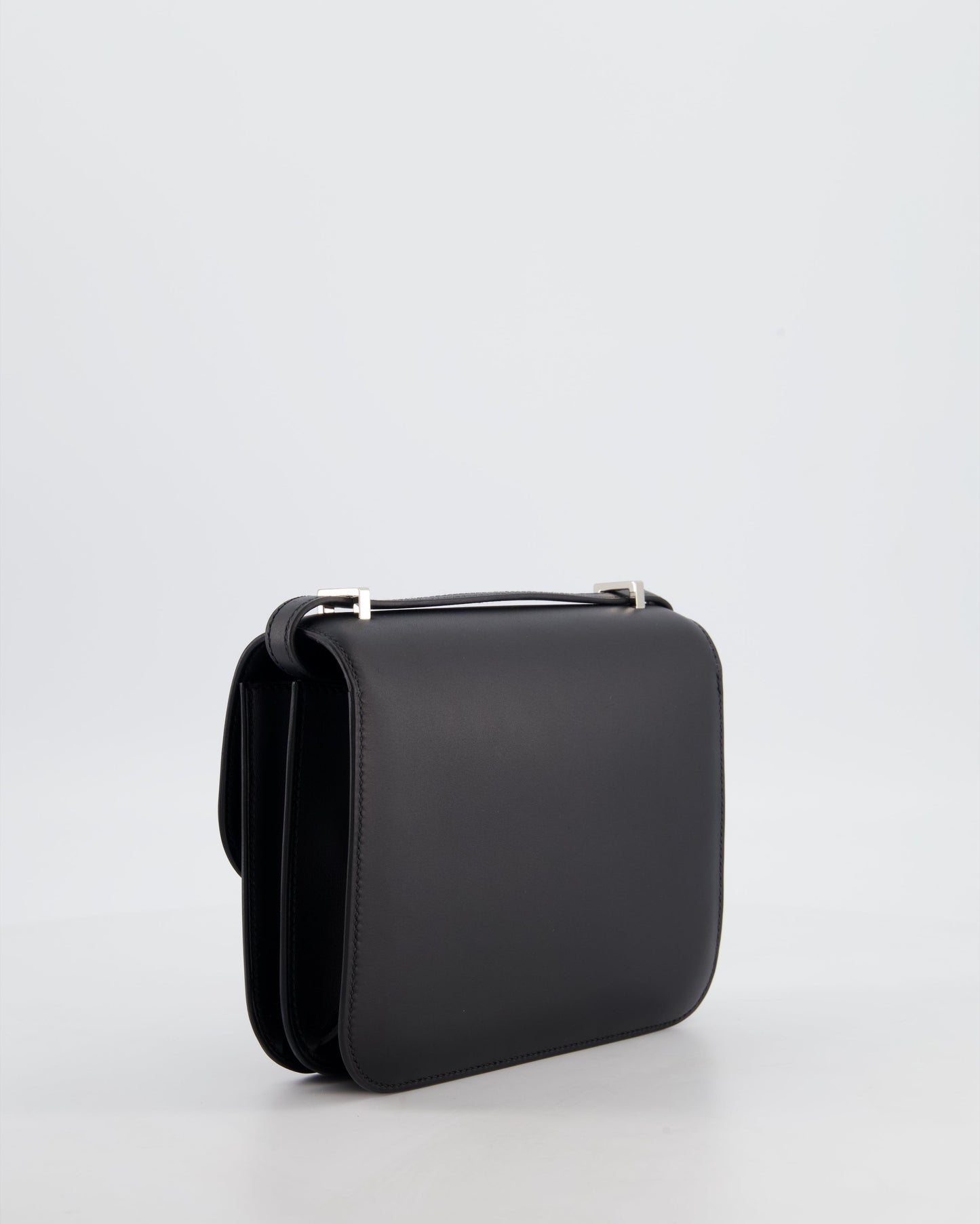 *BLUE BOX* Hermès Constance III 18 Mini Studio 24 Bag in Noir Monsieur Leather with Palladium Hardware