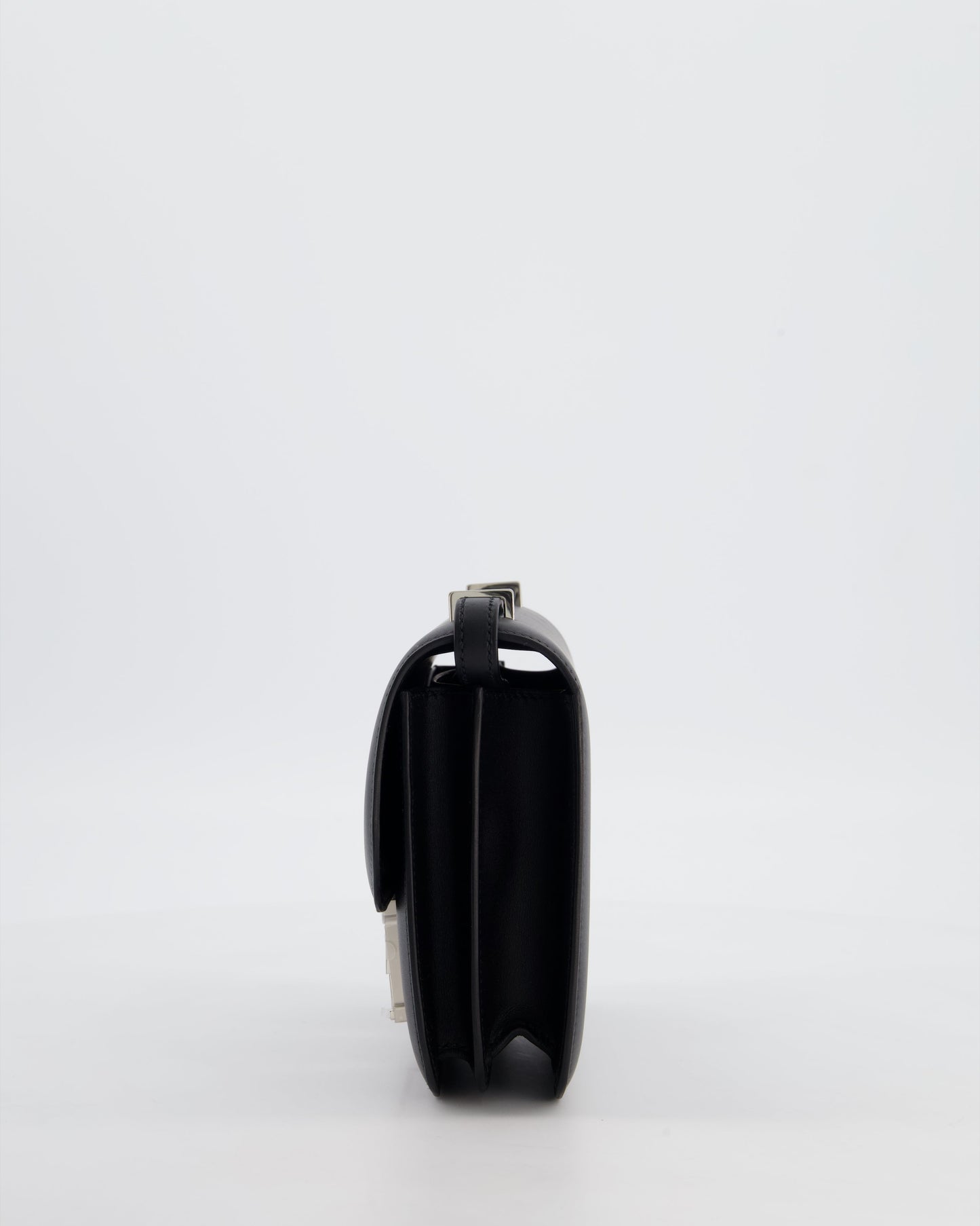 *BLUE BOX* Hermès Constance III 18 Mini Studio 24 Bag in Noir Monsieur Leather with Palladium Hardware